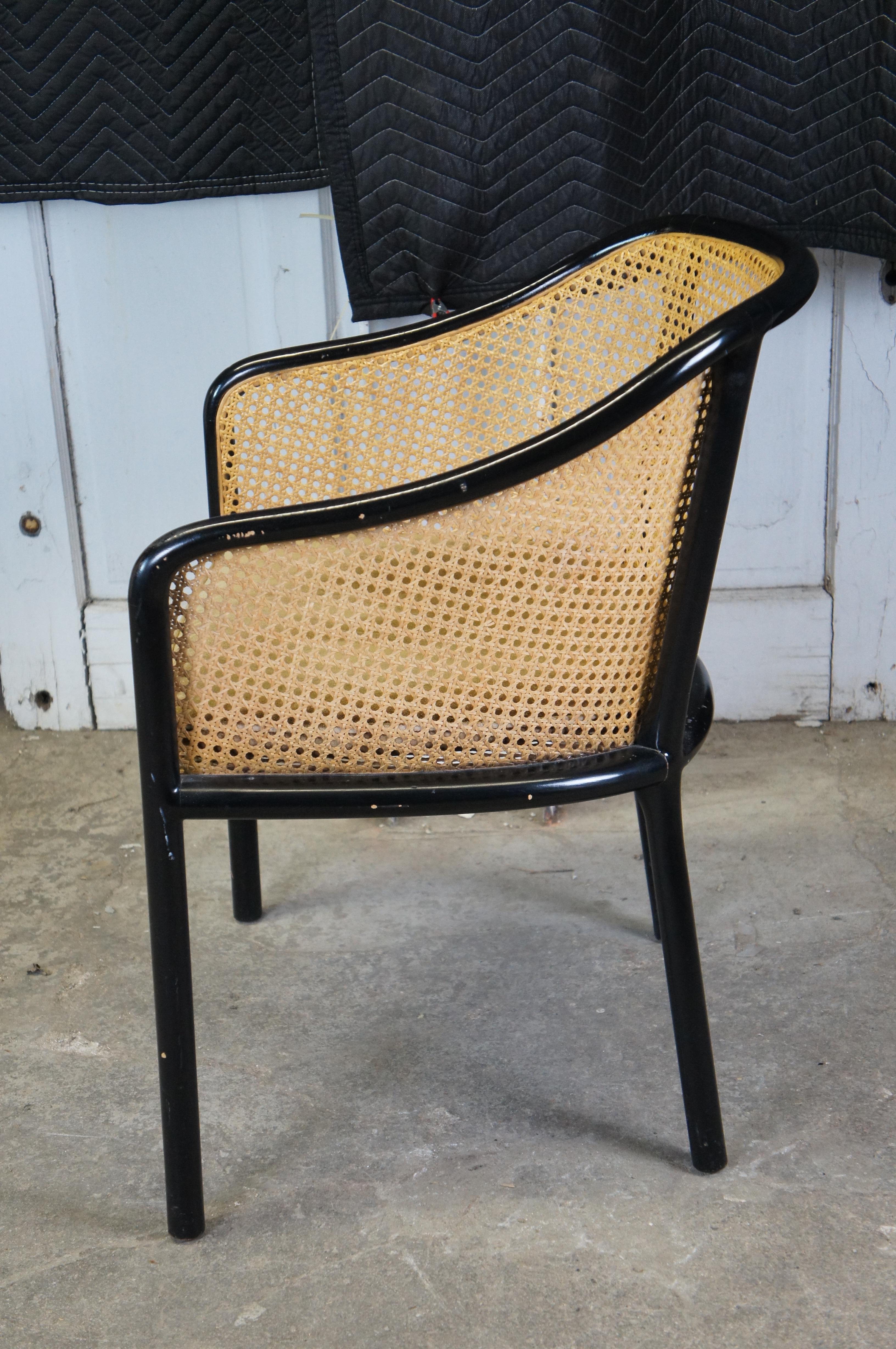 Ward Bennett For Brickel Associates Ebonized Ash & Cane 