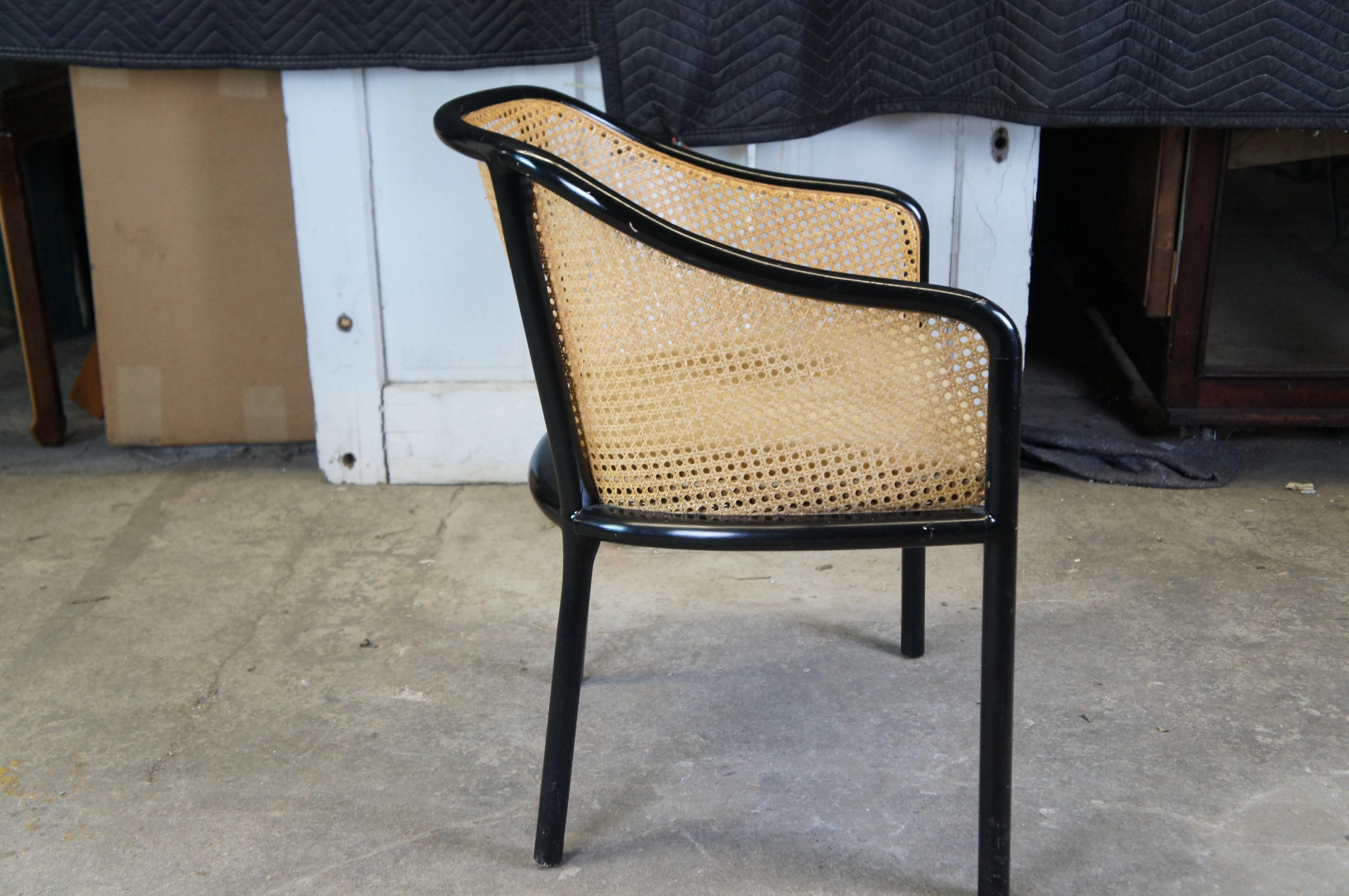 Ward Bennett For Brickel Associates Ebonized Ash & Cane 