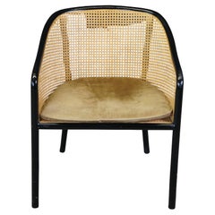 Ward Bennett For Brickel Associates Ebonized Ash & Cane "Landmark" Lounge Chair