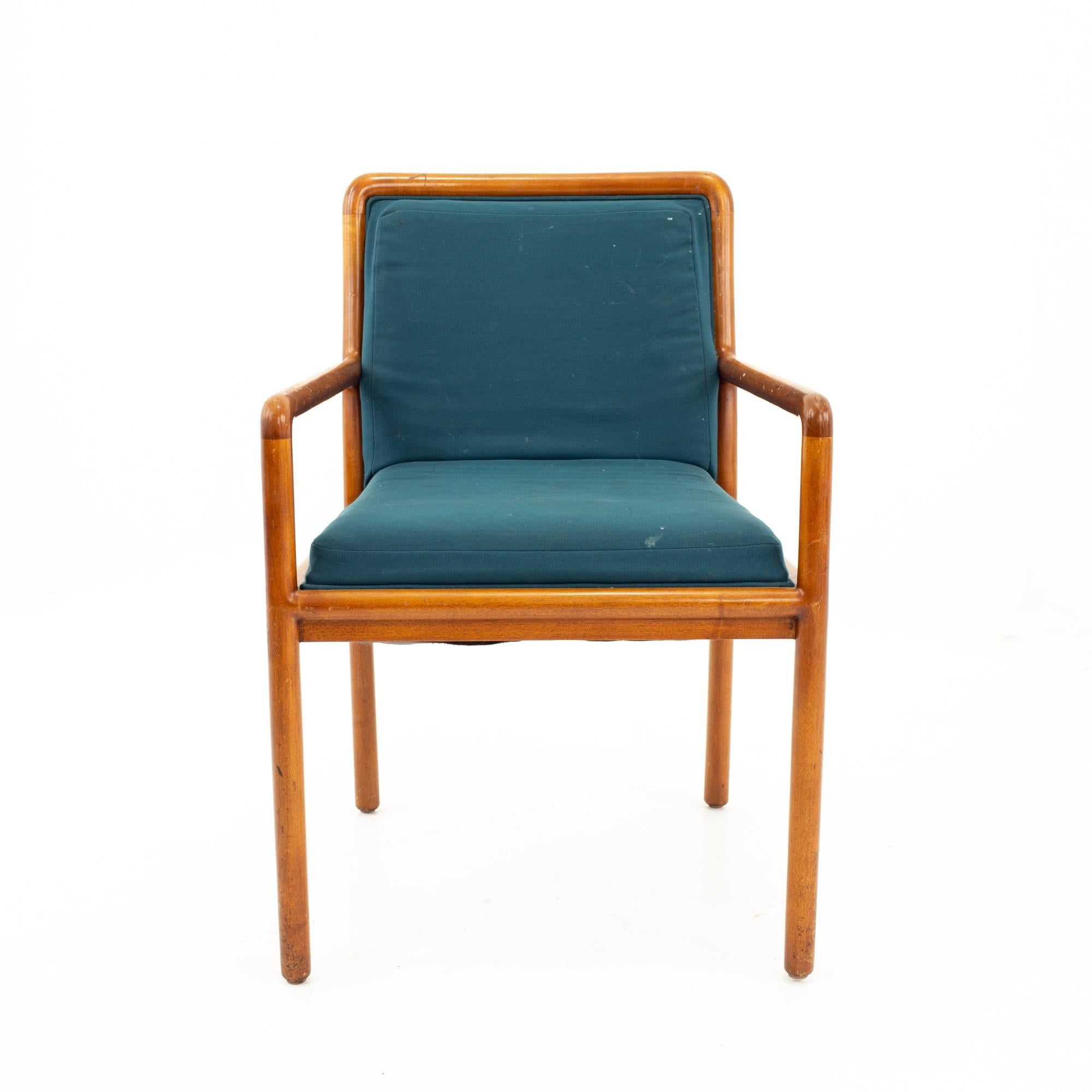 Late 20th Century Ward Bennett for Brickel Associates Mid Century Armchairs, Set of 5