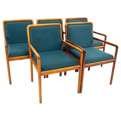 Ward Bennett for Brickel Associates Mid Century Armchairs, Set of 5