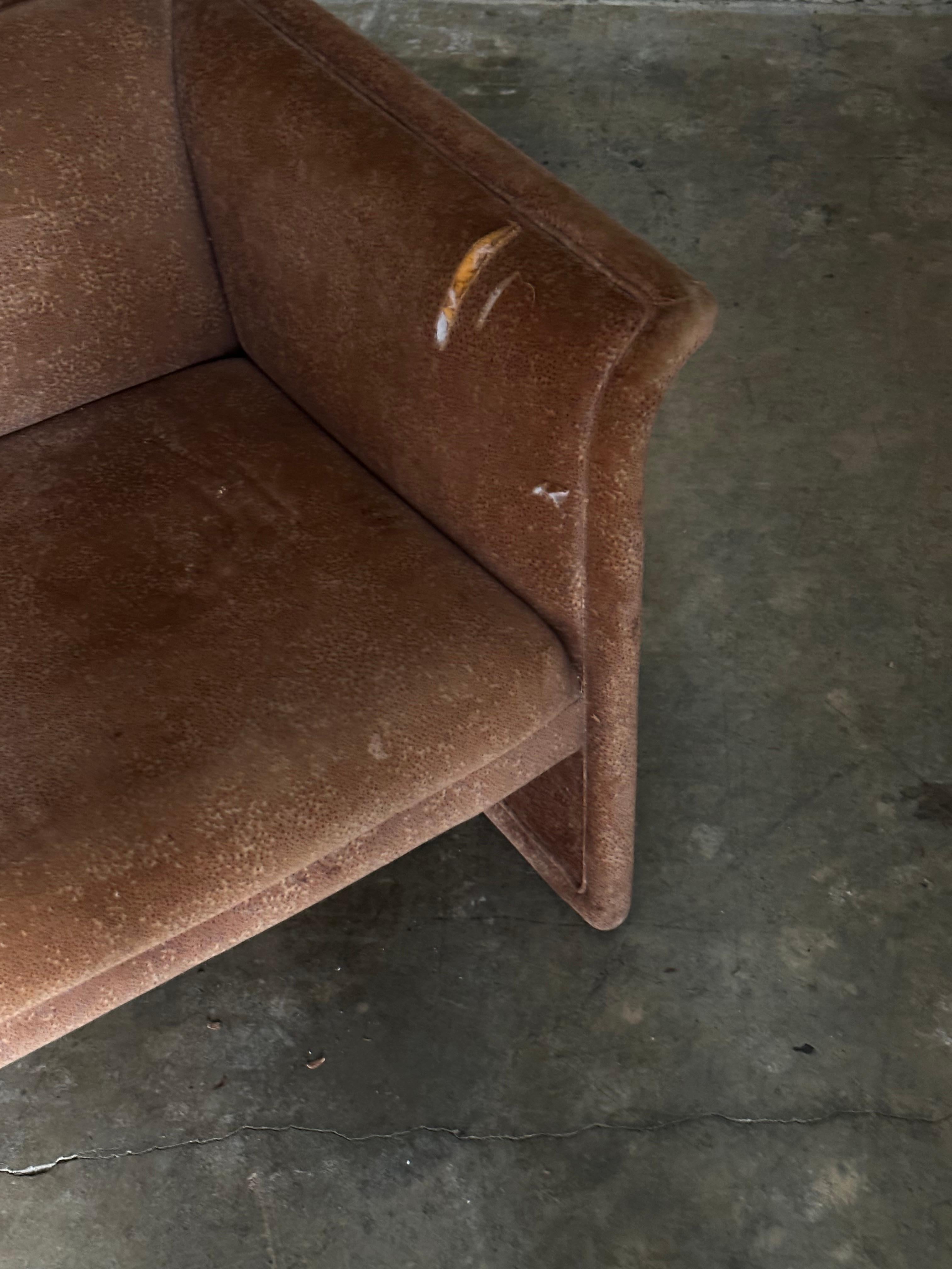 Upholstery Ward Bennett for Brickel Associates Postmodern Sofa