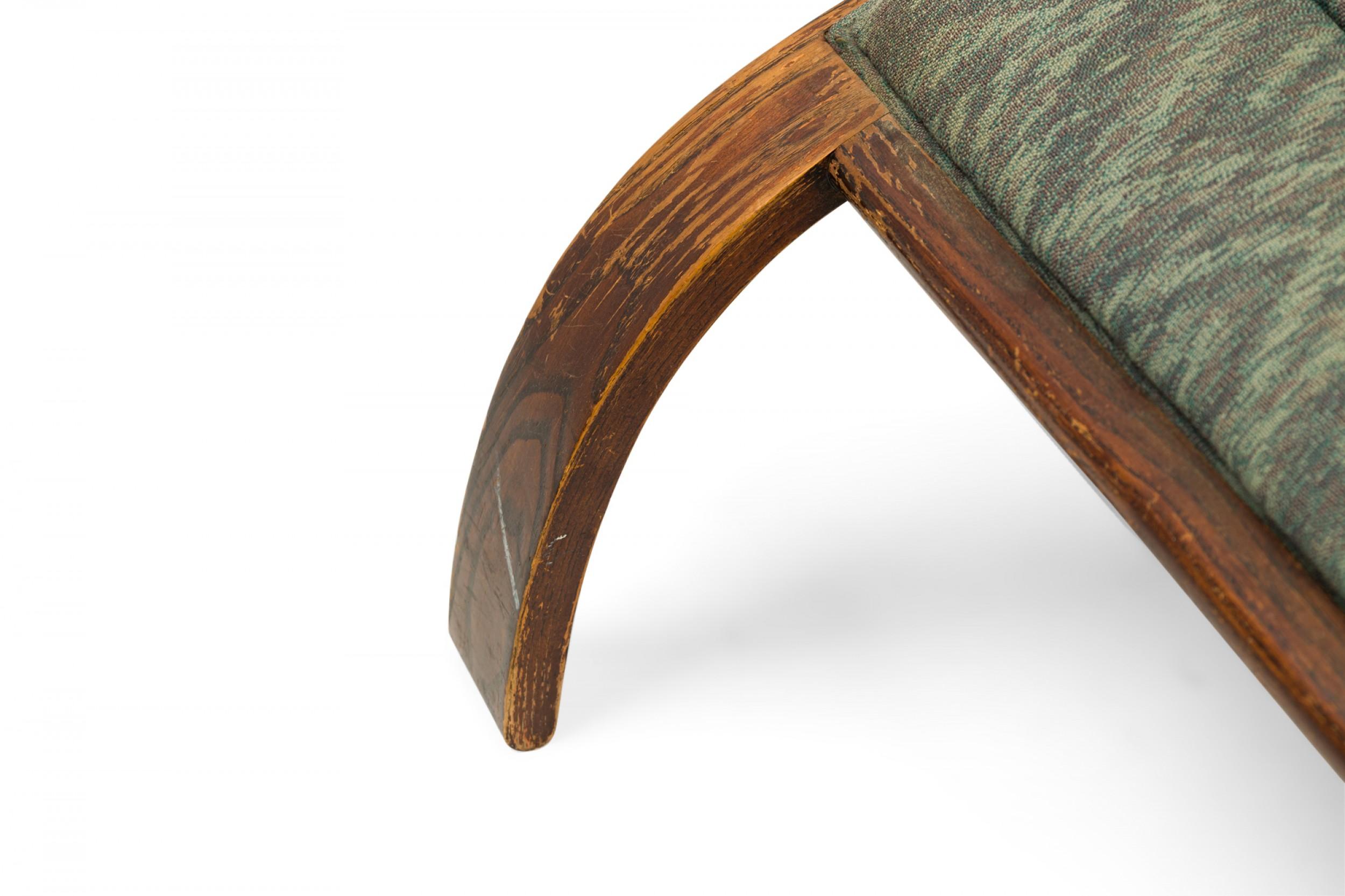 Ward Bennett für Brickel Associates Steam Bent Ash Upholstered Chaise Lounge im Angebot 6