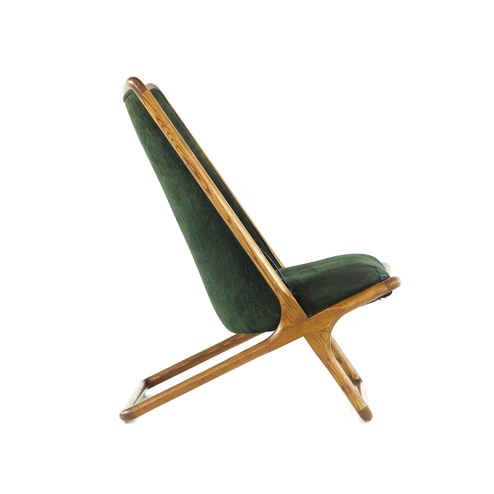 Upholstery Ward Bennett for Brickel Midcentury Scissor Chair