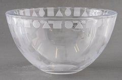 Ward Bennett for Sasaki Geometric Crystal Bowl