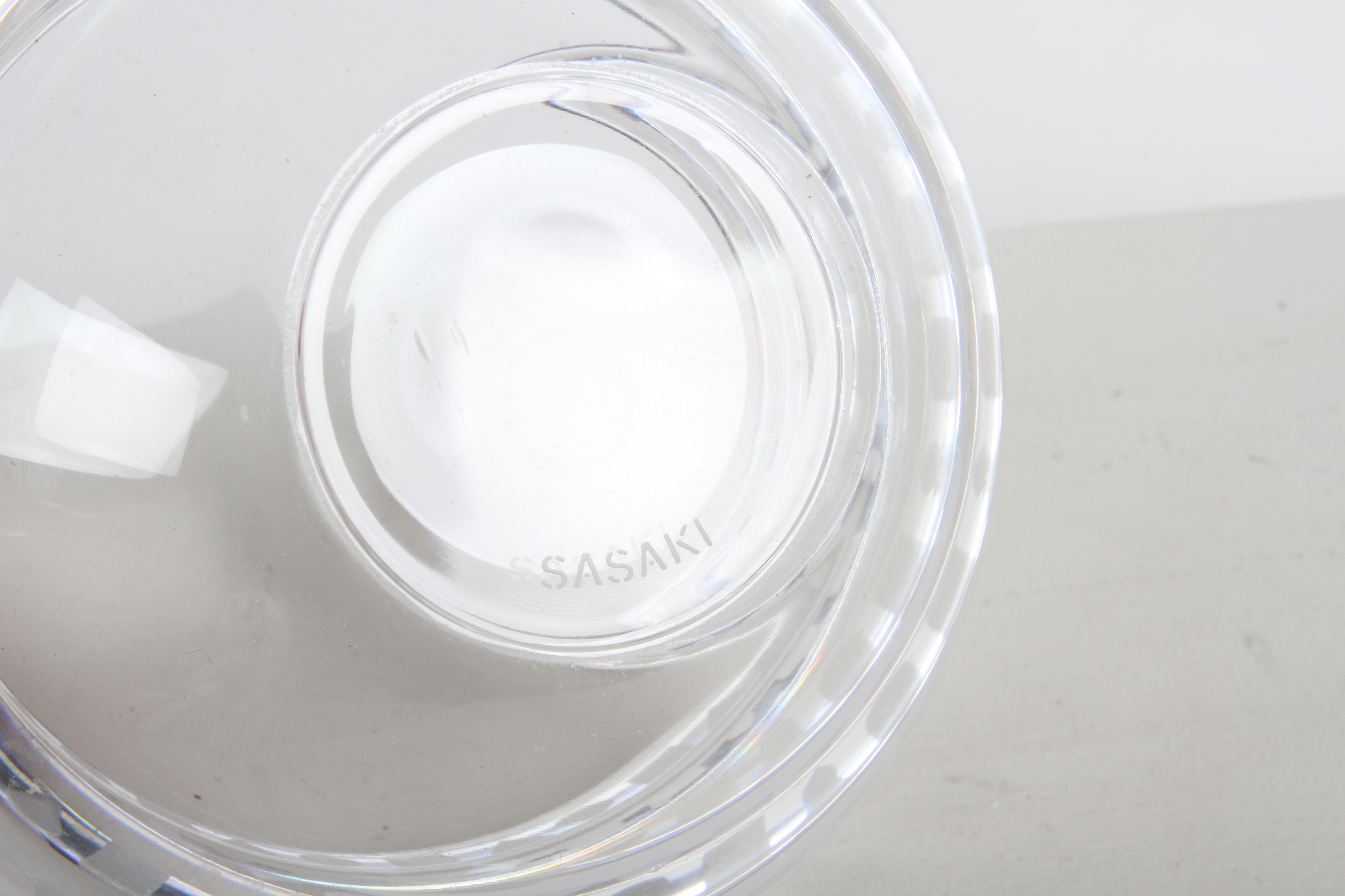 Ward Bennett for Sasaki Japan - Crystal bowl Sengai's Picture of the Universe In Good Condition For Sale In St. Louis, MO