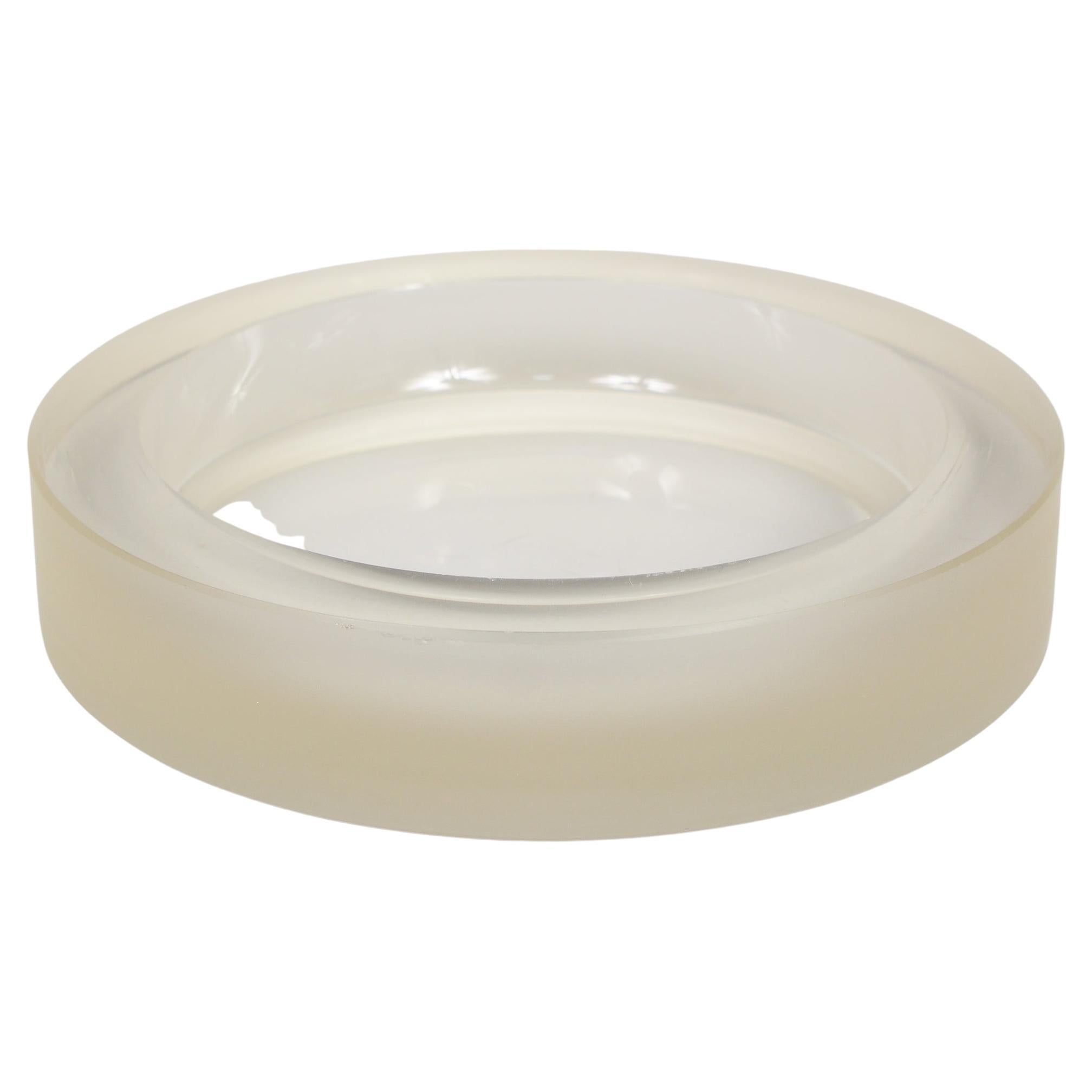 Ward Bennett Glass Vide-Poche Bowl for Brickel Associates 