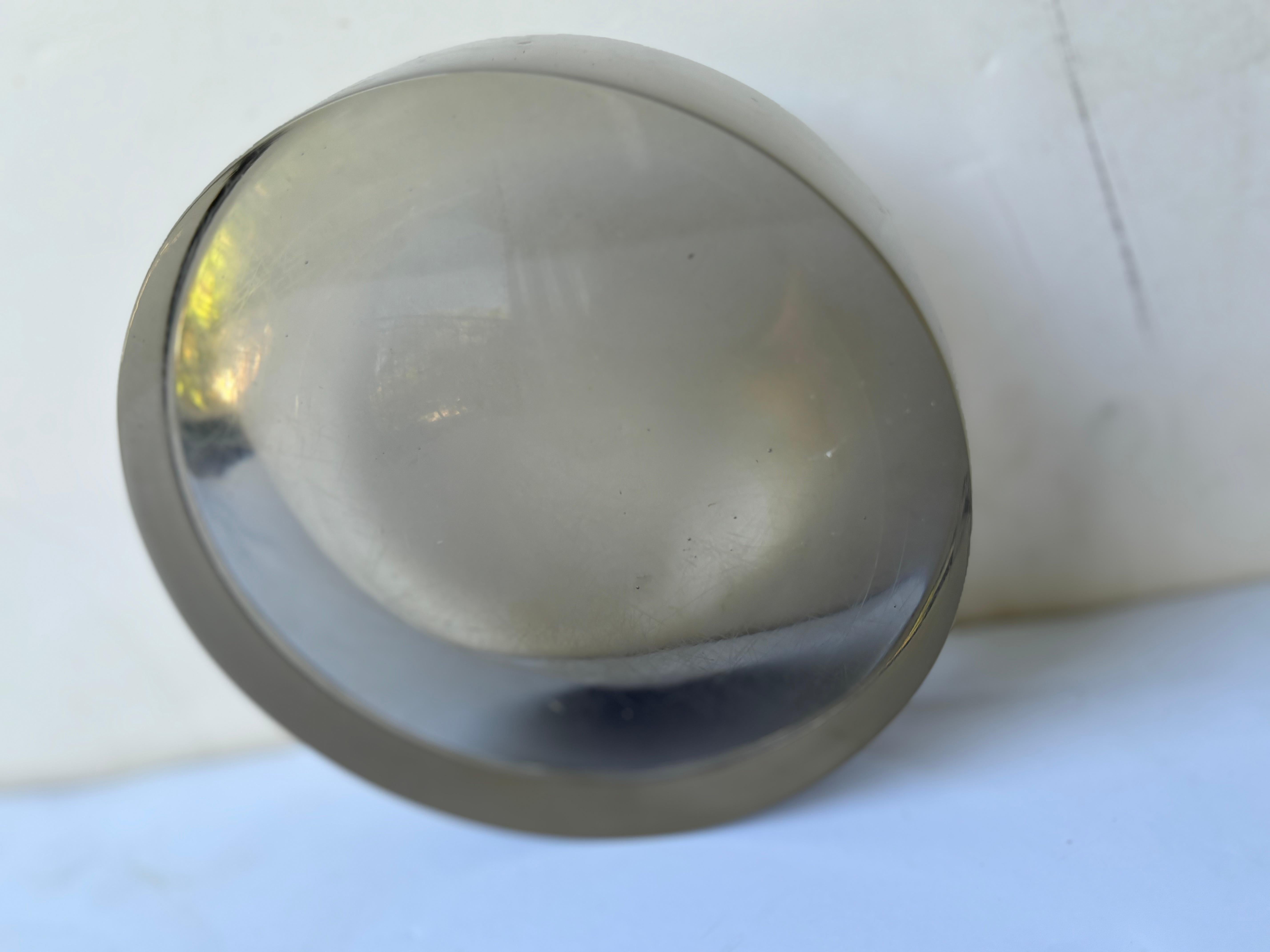 Ward Bennett Glasvideopoche in Rauch / Grauton (Handgefertigt) im Angebot
