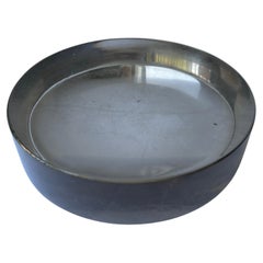 Vide-poche de cristal Ward Bennett en tono humo/gris