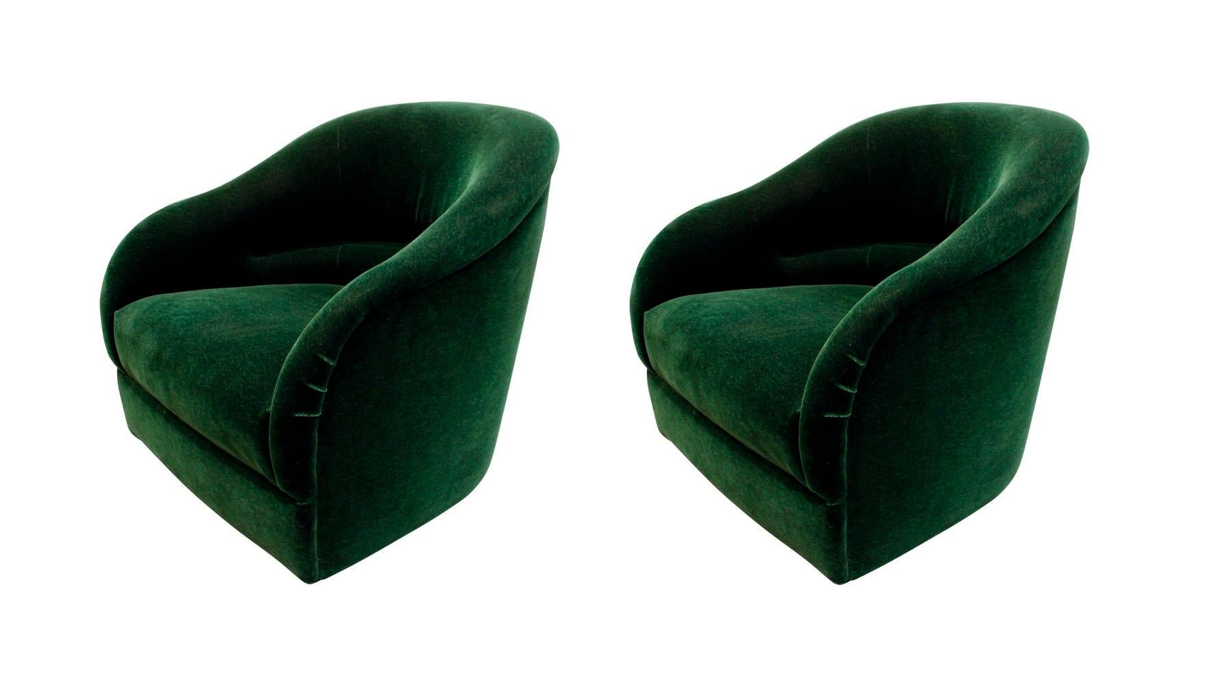 Late 20th Century Ward Bennett Lounge Chairs for Brickel Associates Inc