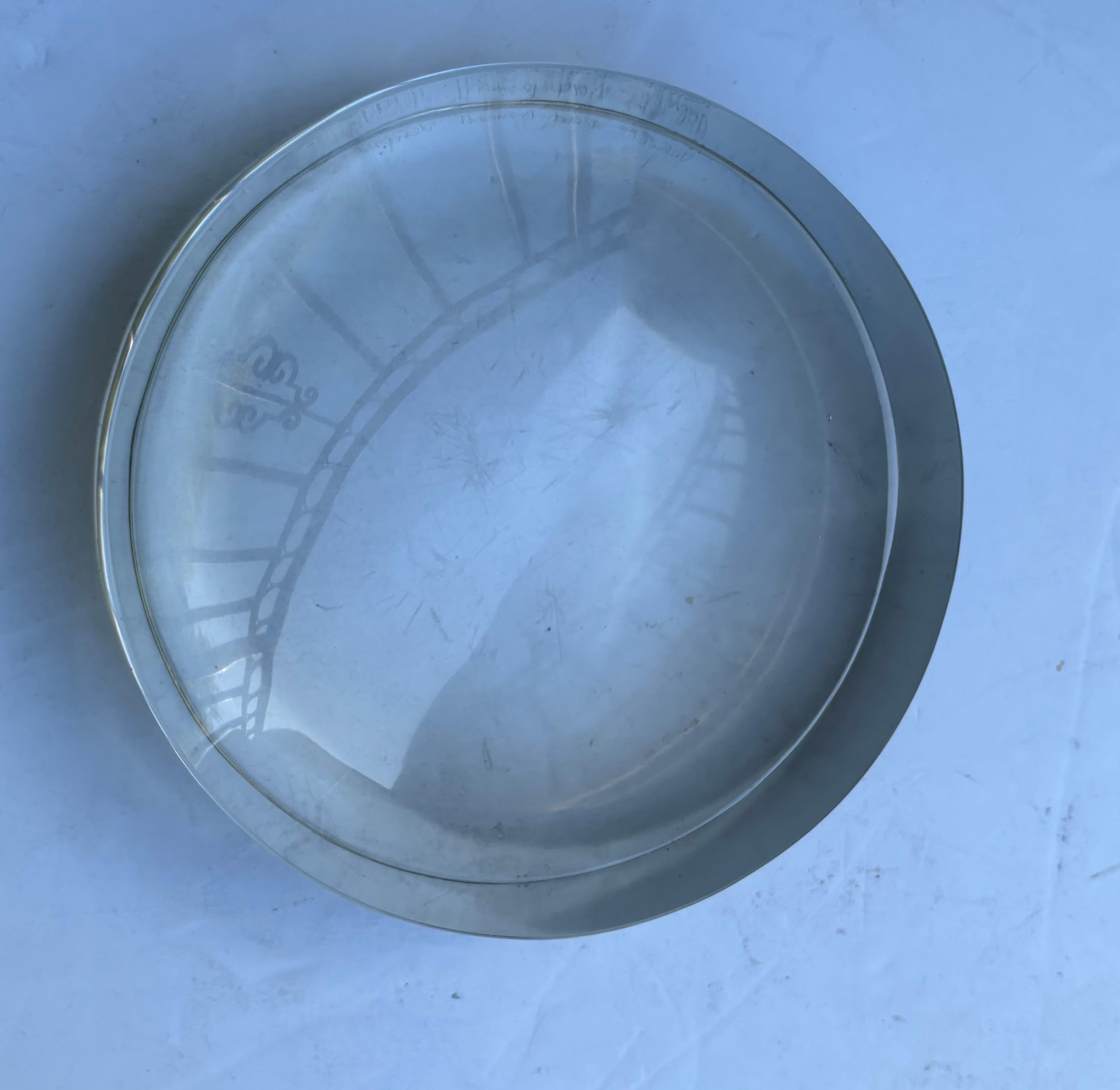 Ward Bennett Murano glass bowl/ Vide-Poche by Salviati , signed (Moderne) im Angebot