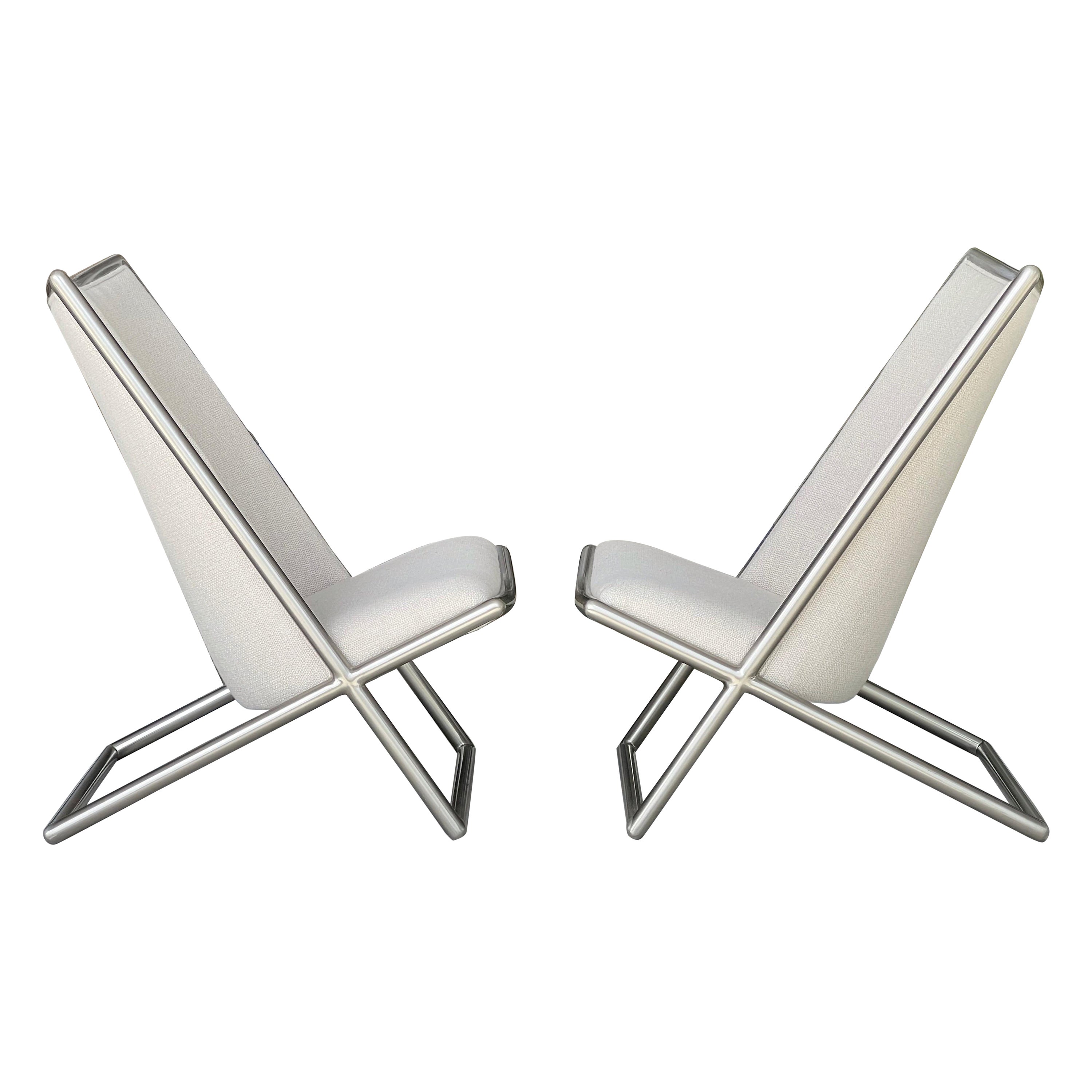 Paire de chaises longues à ciseaux The Bennetts