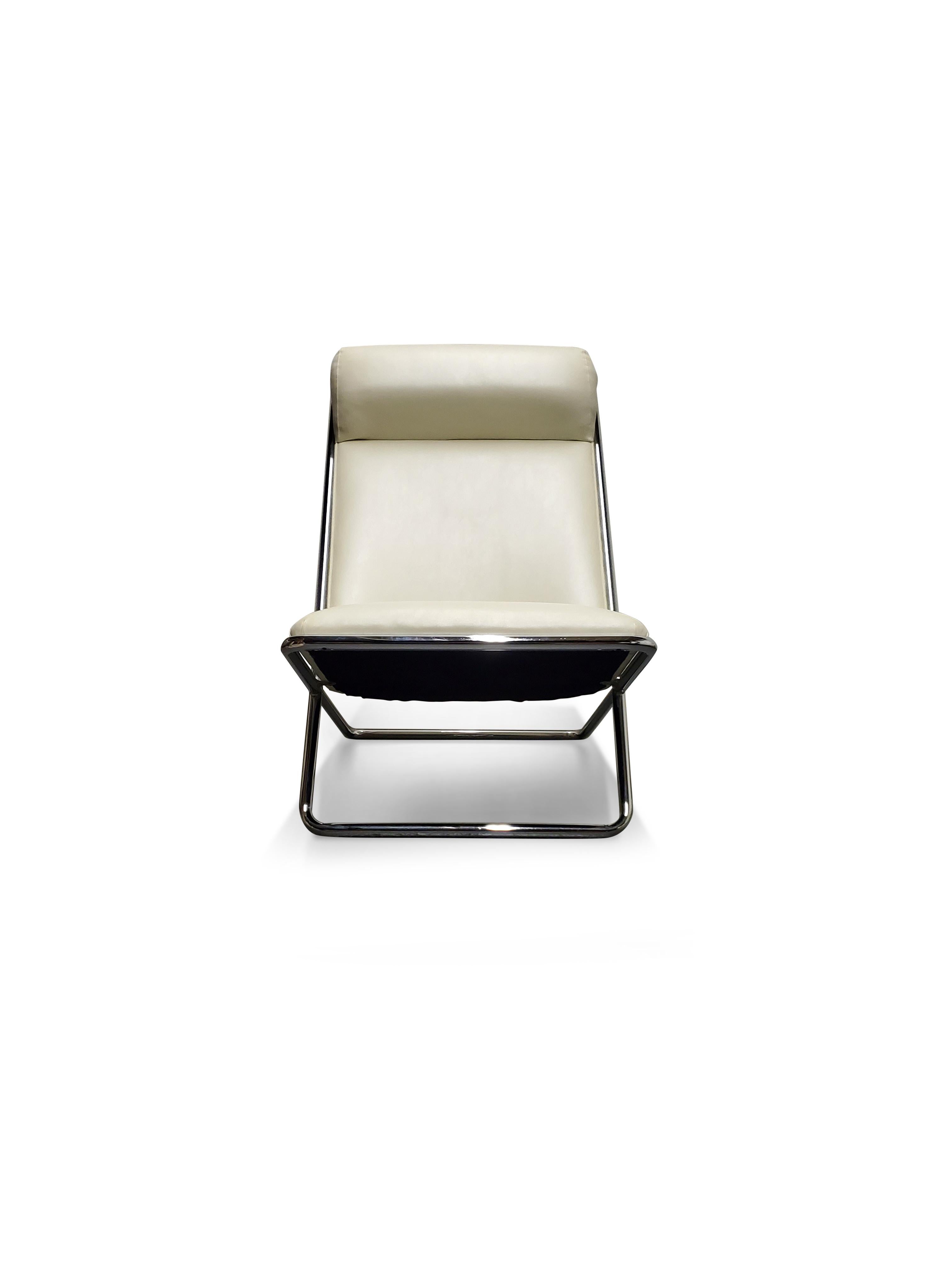 Ward Bennett Scissor Lounge Chair  For Sale 4