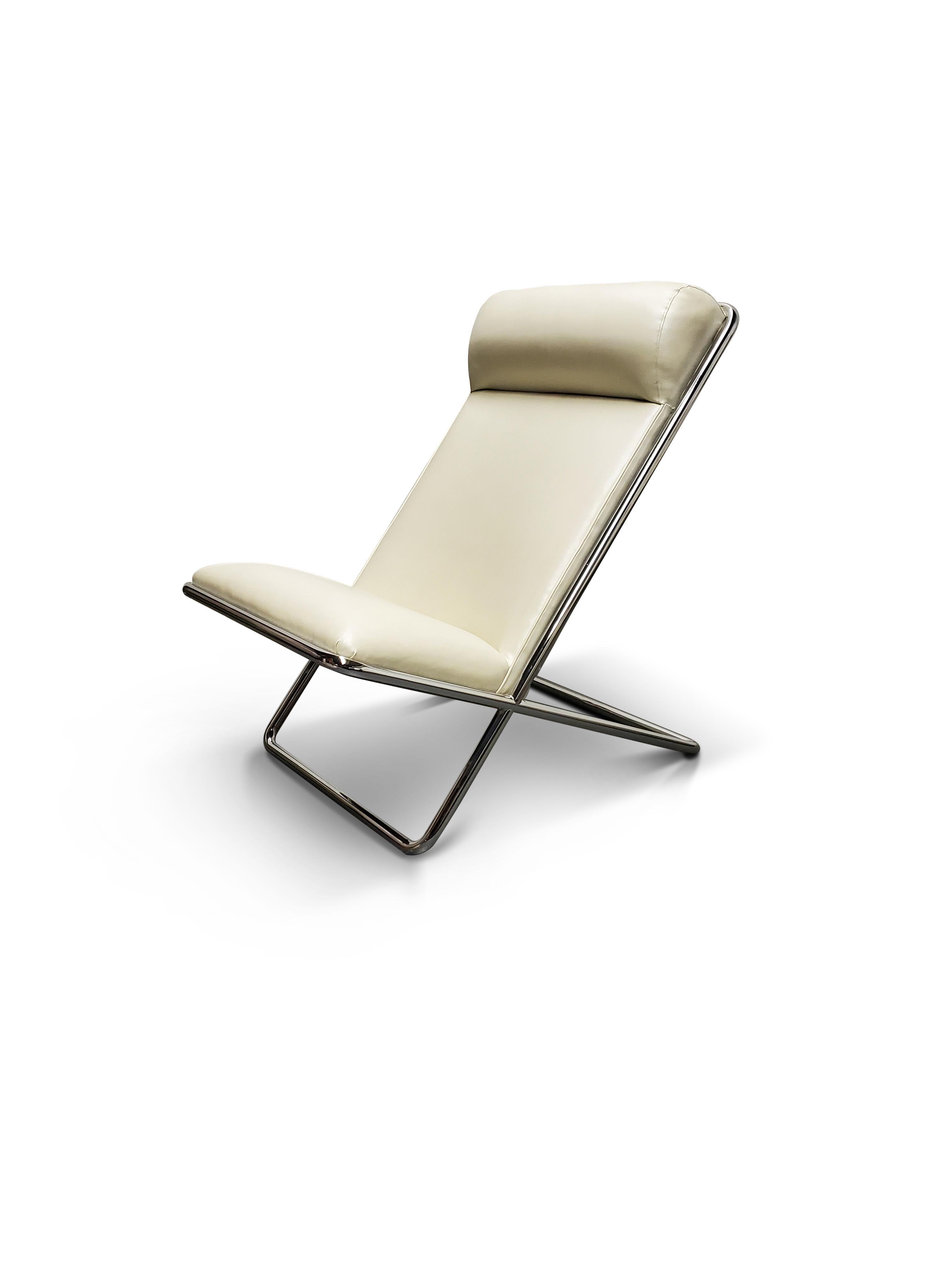 Ward Bennett Scissor Lounge Chair  For Sale 7