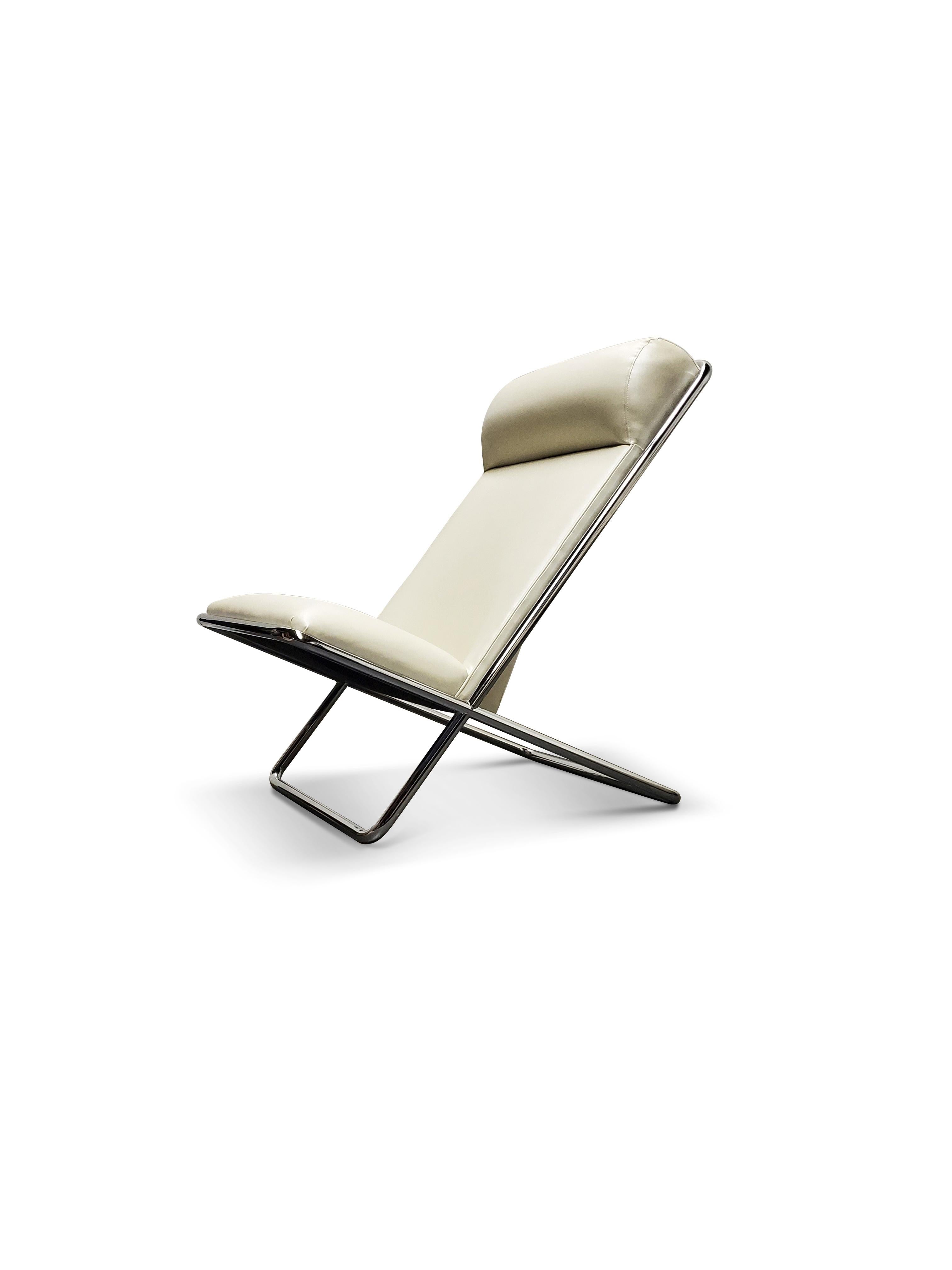 American Ward Bennett Scissor Lounge Chair  For Sale