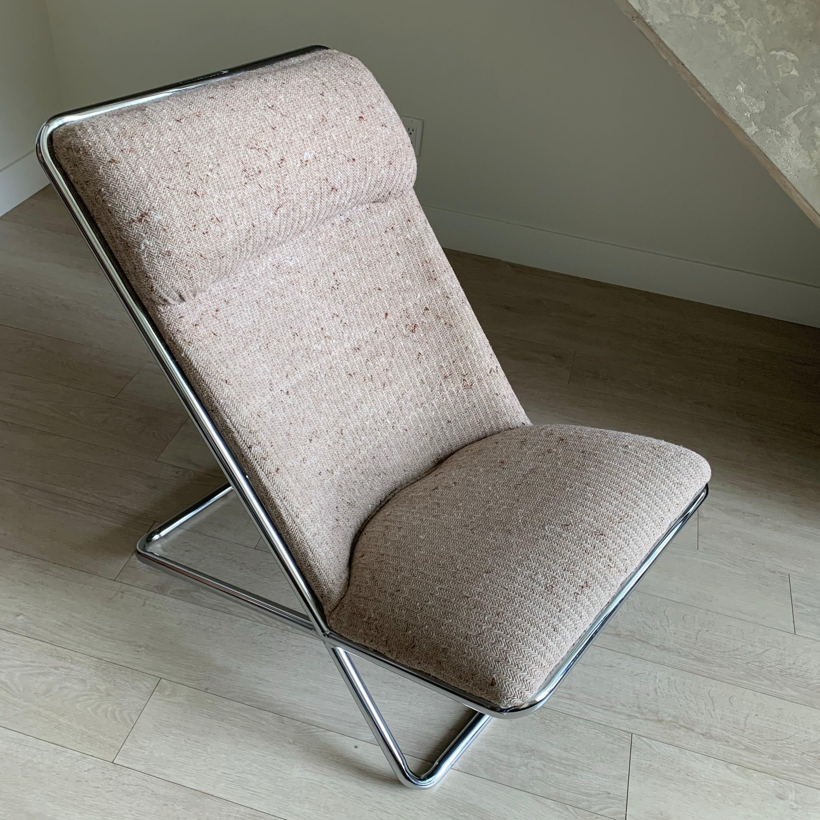Mid-20th Century Ward Bennett Scissor Lounge Chair 