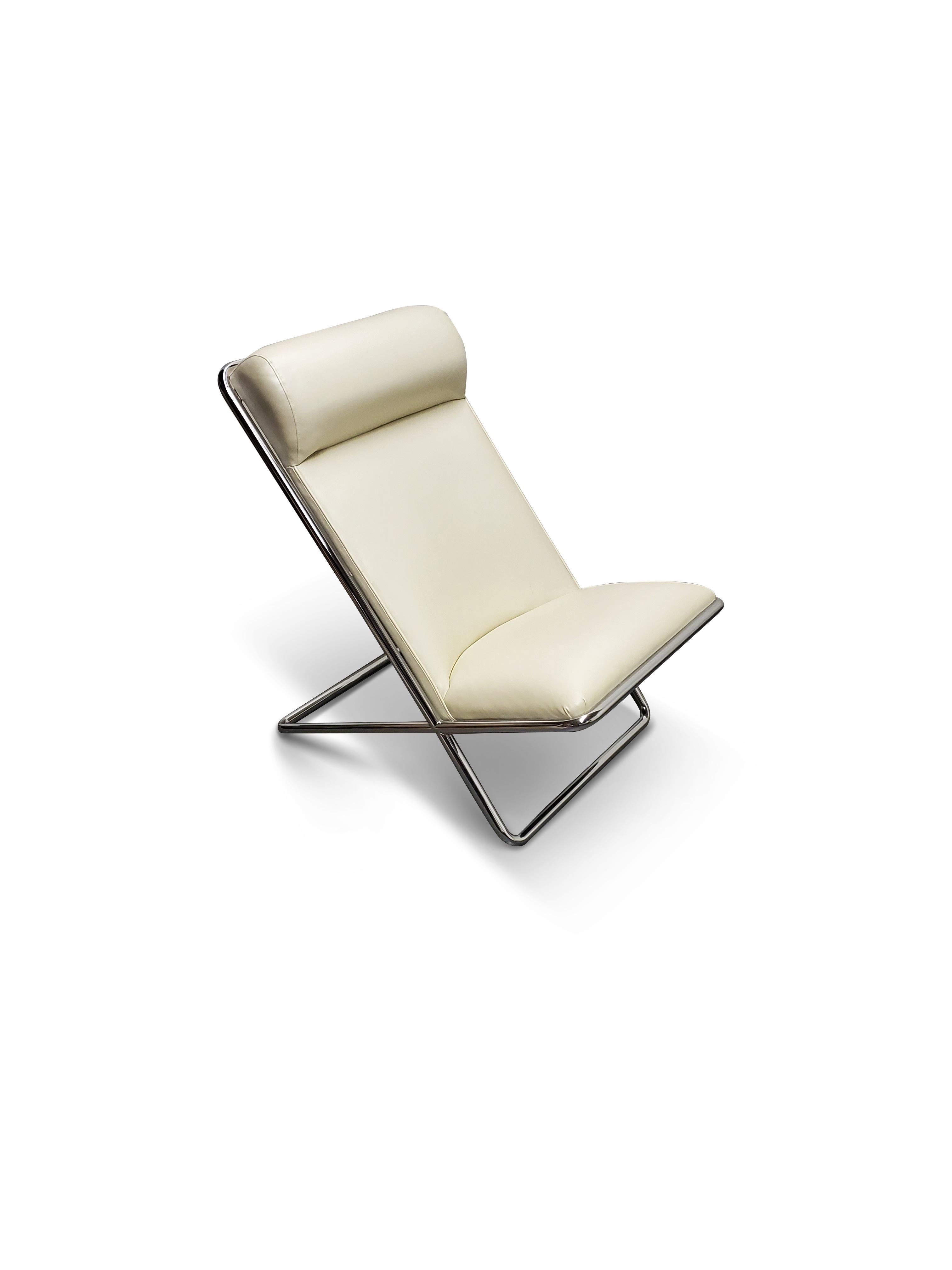 Ward Bennett Scissor Lounge Chair  For Sale 2