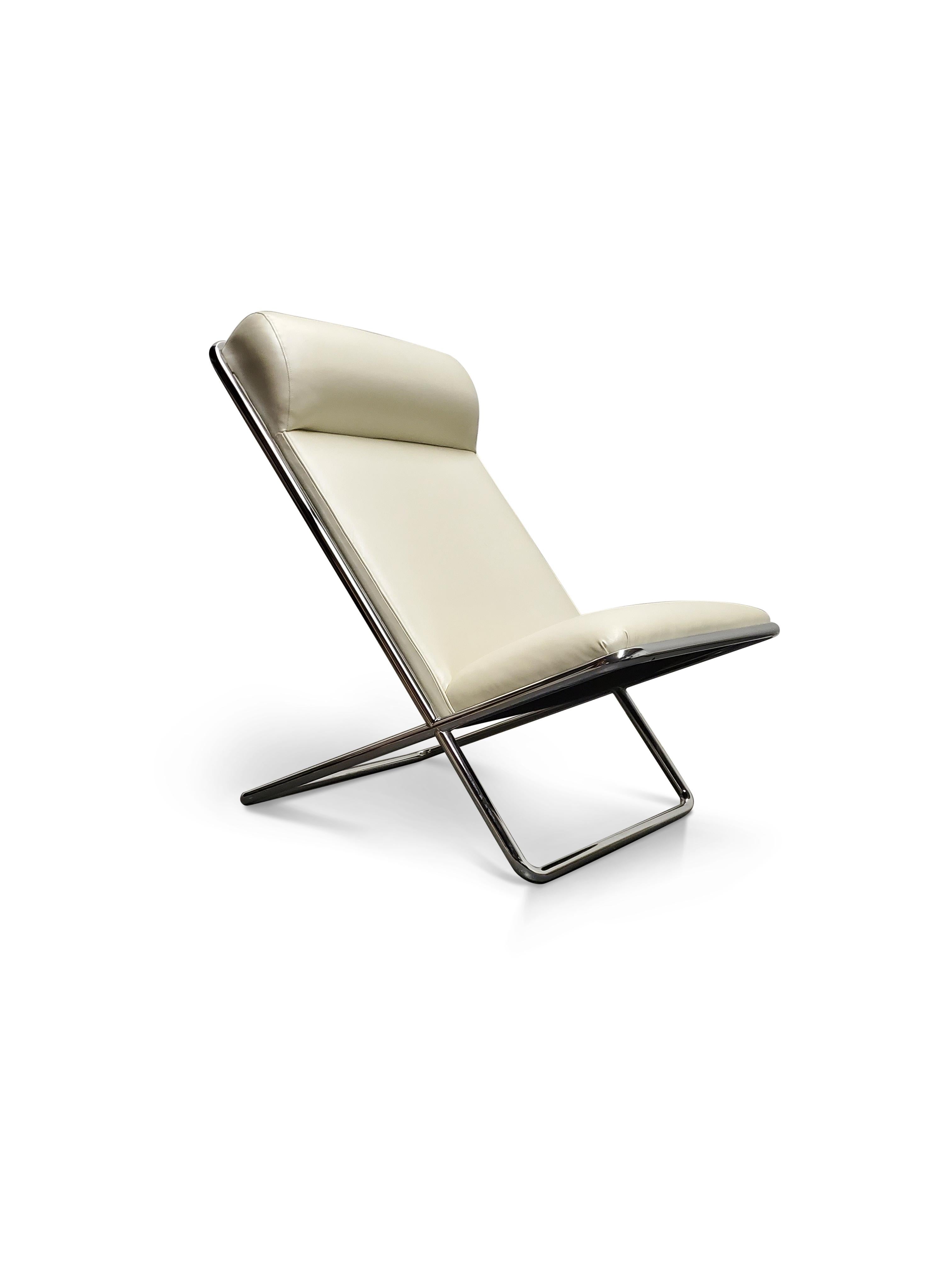 Ward Bennett Scissor Lounge Chair  For Sale 3