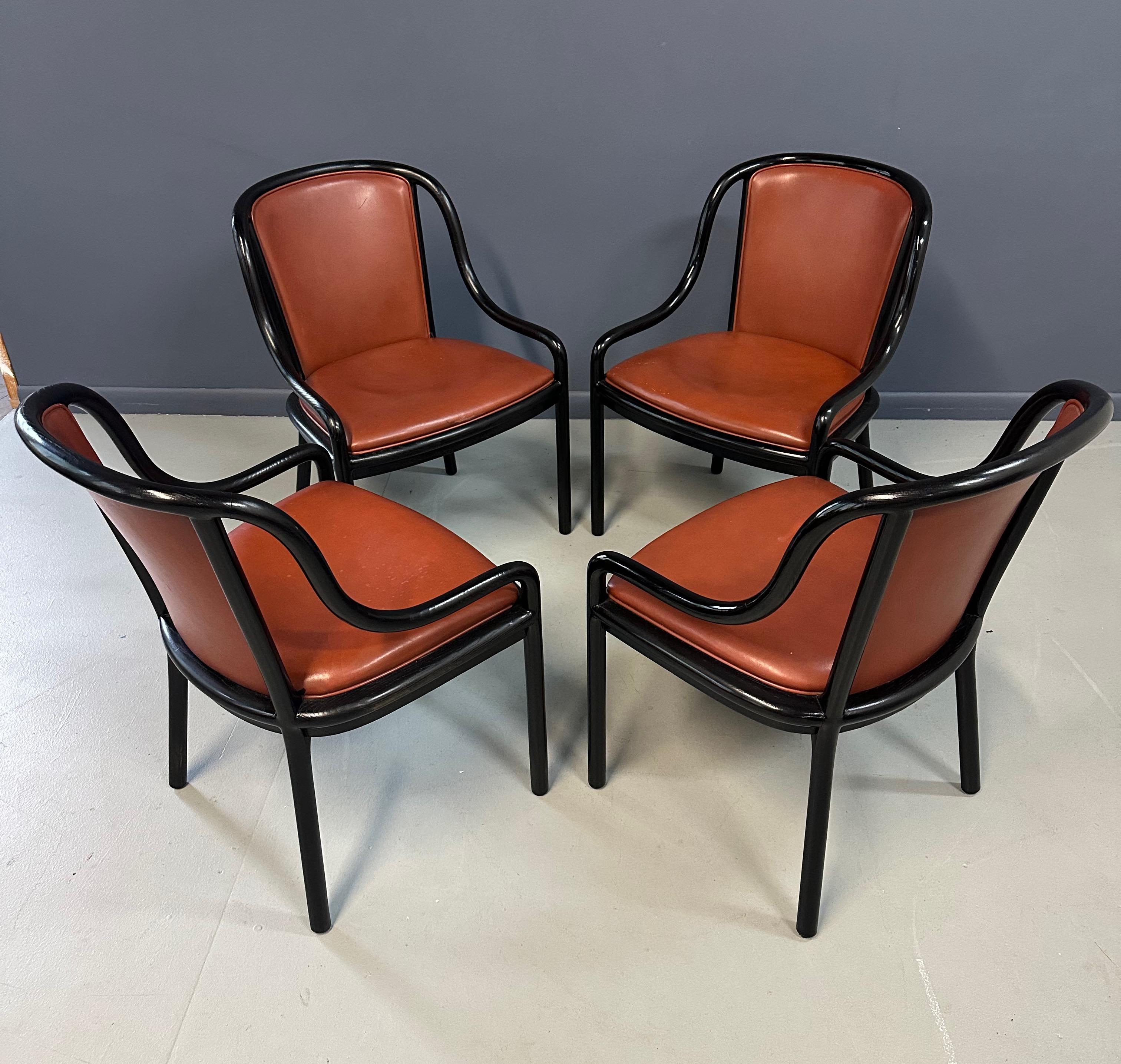 Set di quattro rare sedie Landmark Variation di Ward Bennetts per Brickel Associates in vendita 3