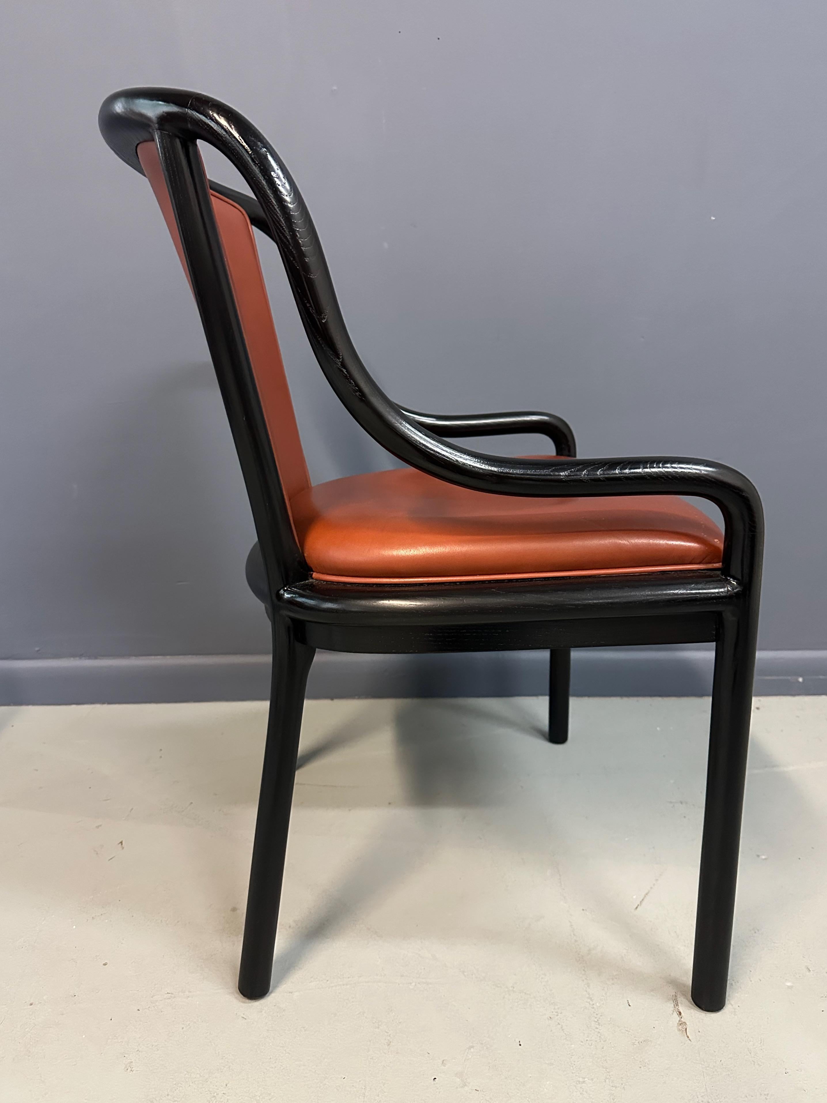 Nordamericano Set di quattro rare sedie Landmark Variation di Ward Bennetts per Brickel Associates in vendita