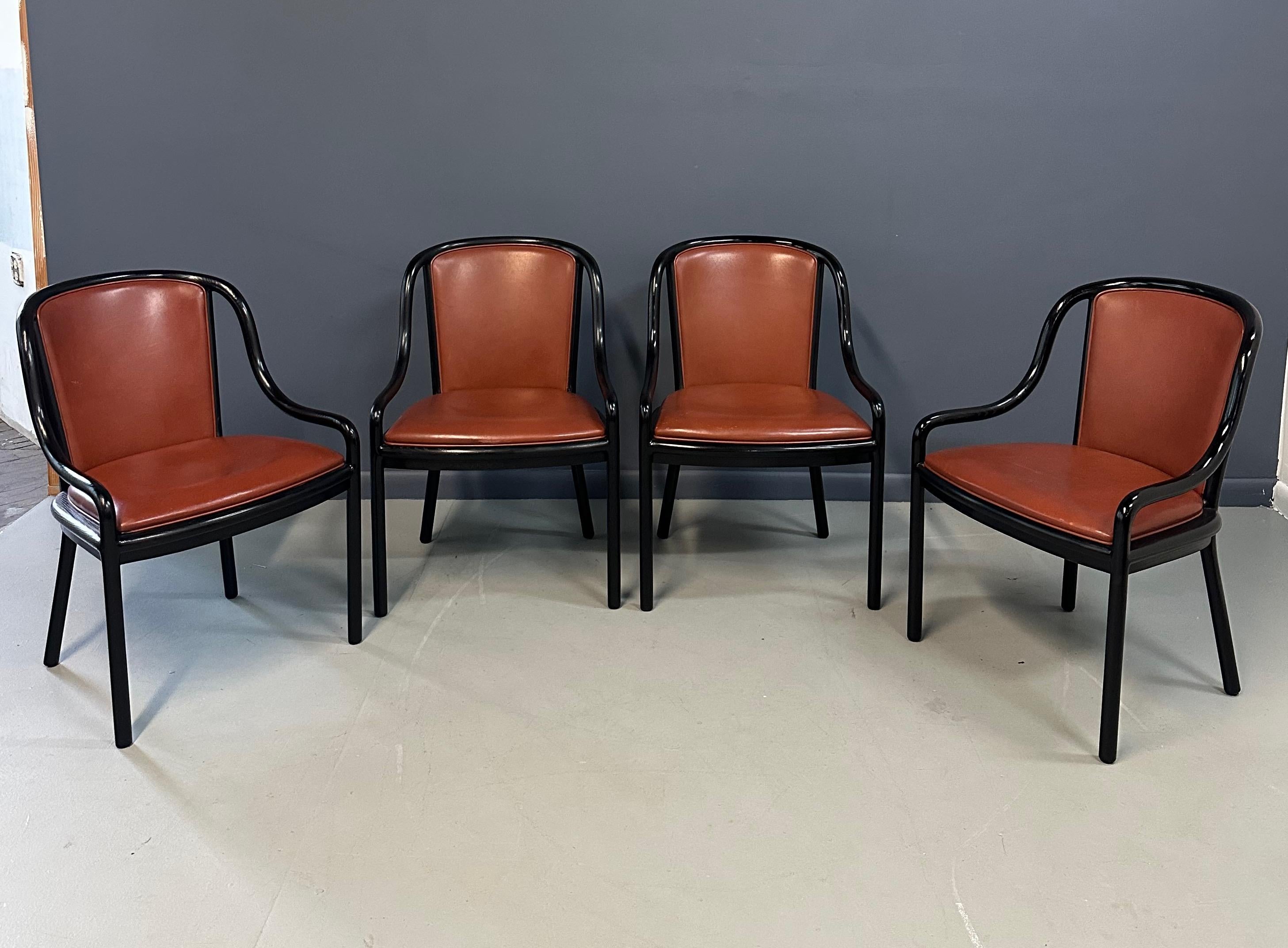 Set di quattro rare sedie Landmark Variation di Ward Bennetts per Brickel Associates in vendita 1
