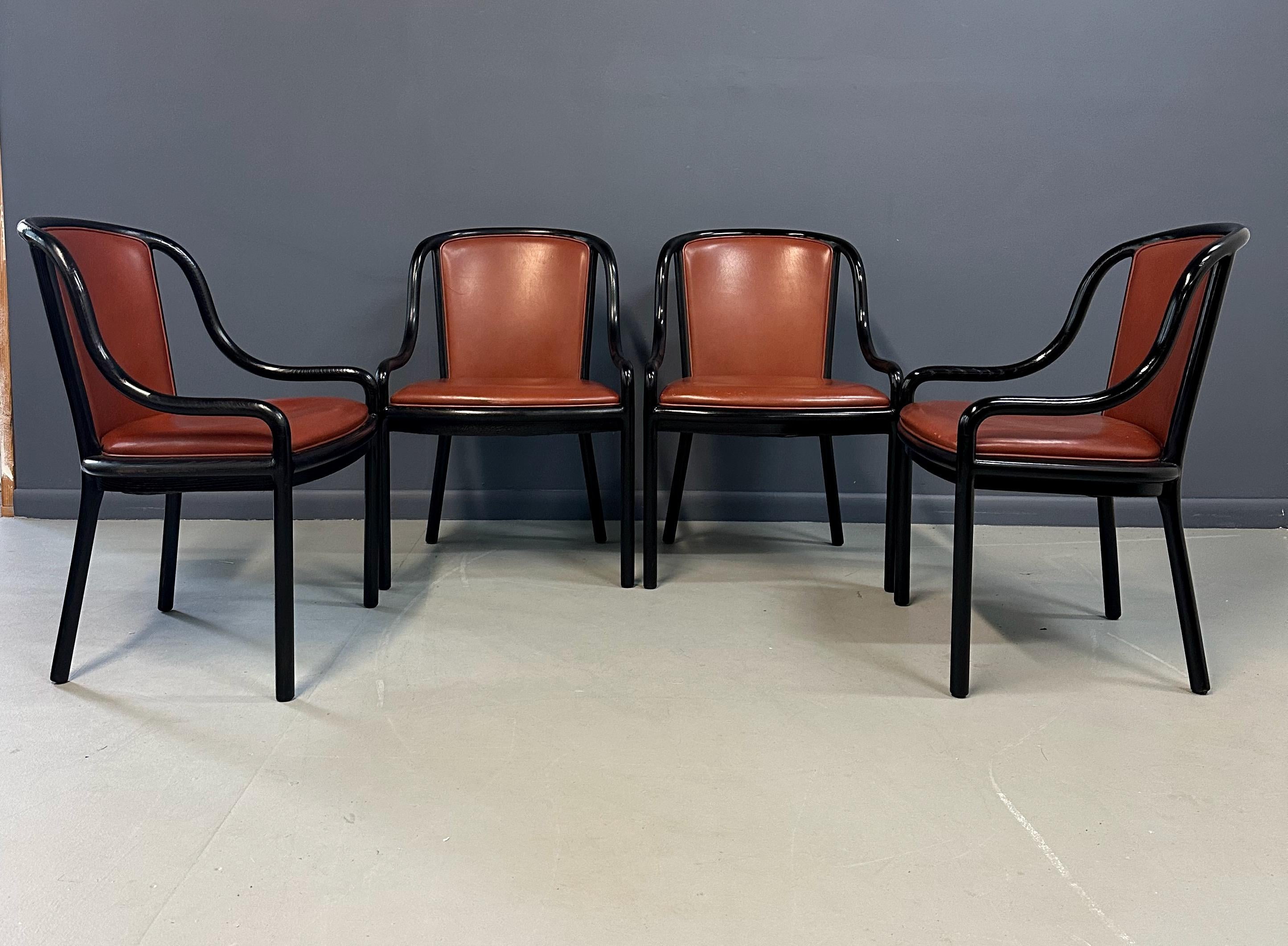 Set di quattro rare sedie Landmark Variation di Ward Bennetts per Brickel Associates in vendita 2
