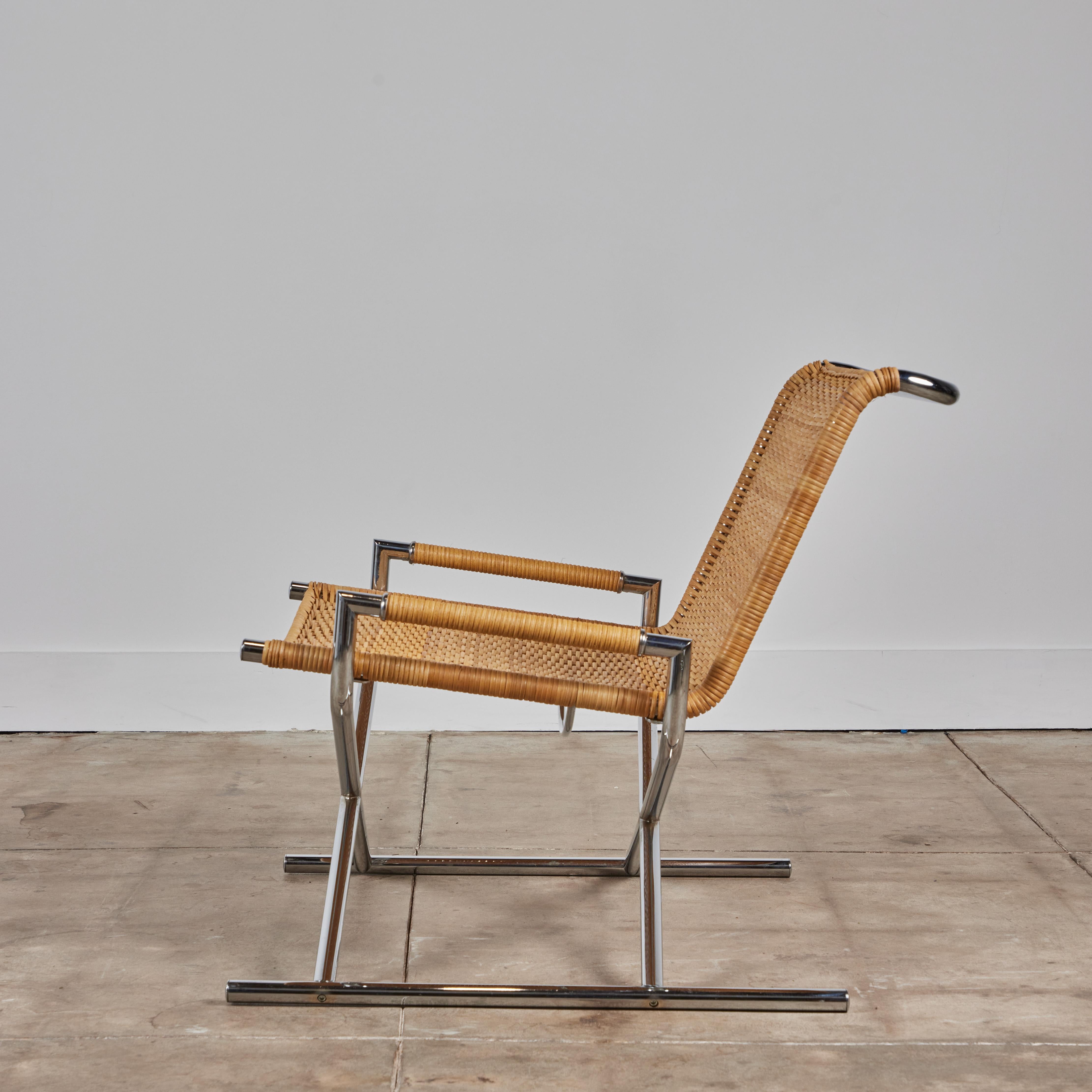 Ward Bennett Sled Lounge Chair for Brickel Associates In Good Condition In Los Angeles, CA
