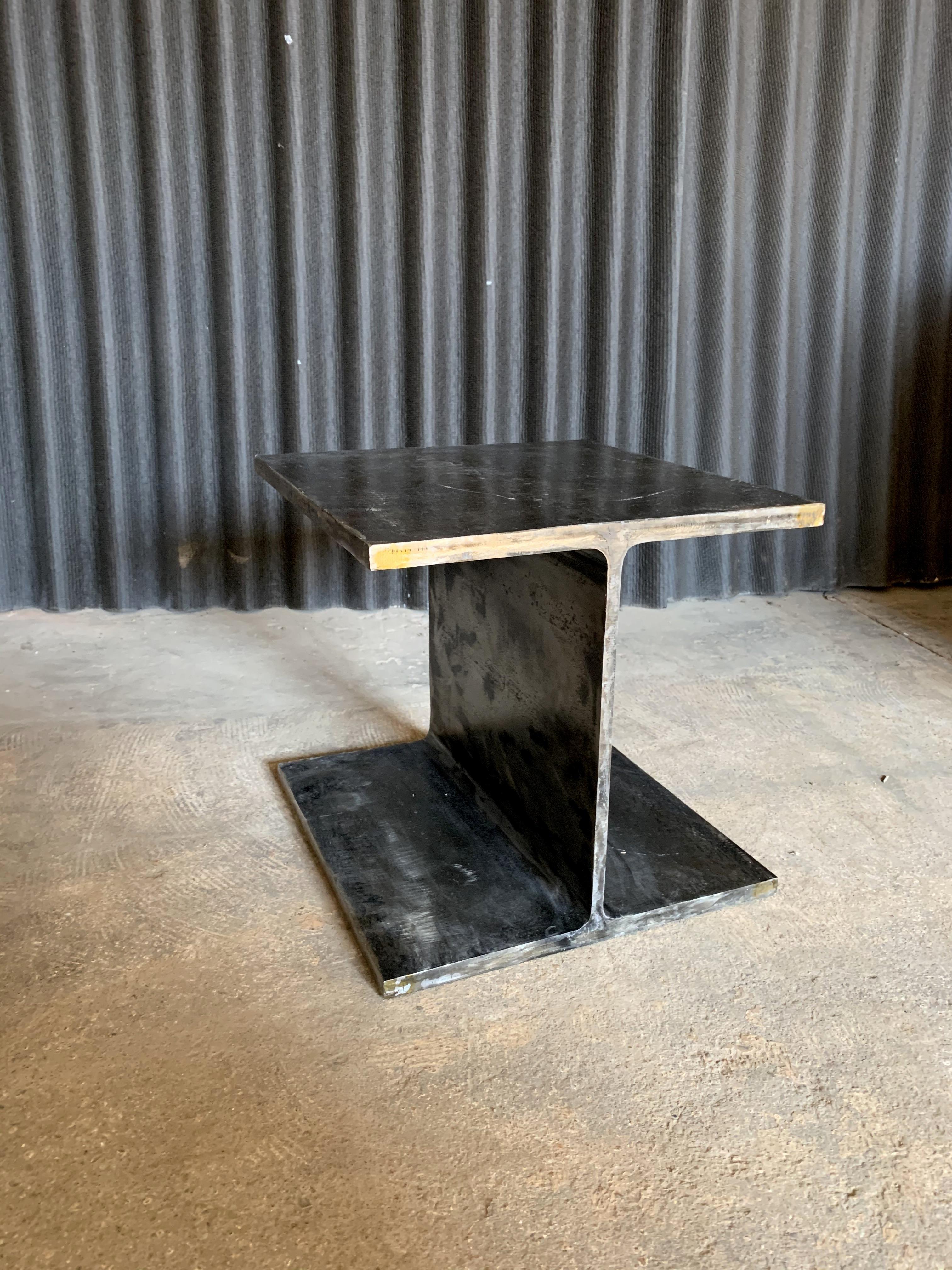 Mid-Century Modern Ward Bennett Steel I Beam Occasional Table