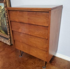 Ward Furniture Mfg Mid Century Louvered Highboy