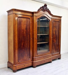 Wardrobe Bookcase Antique Baroque Cabinet Showcase Extra-Large