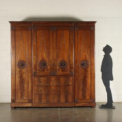 Wardrobe Bourbon Restoration Attributable to Henry Thomas Peters, Italy