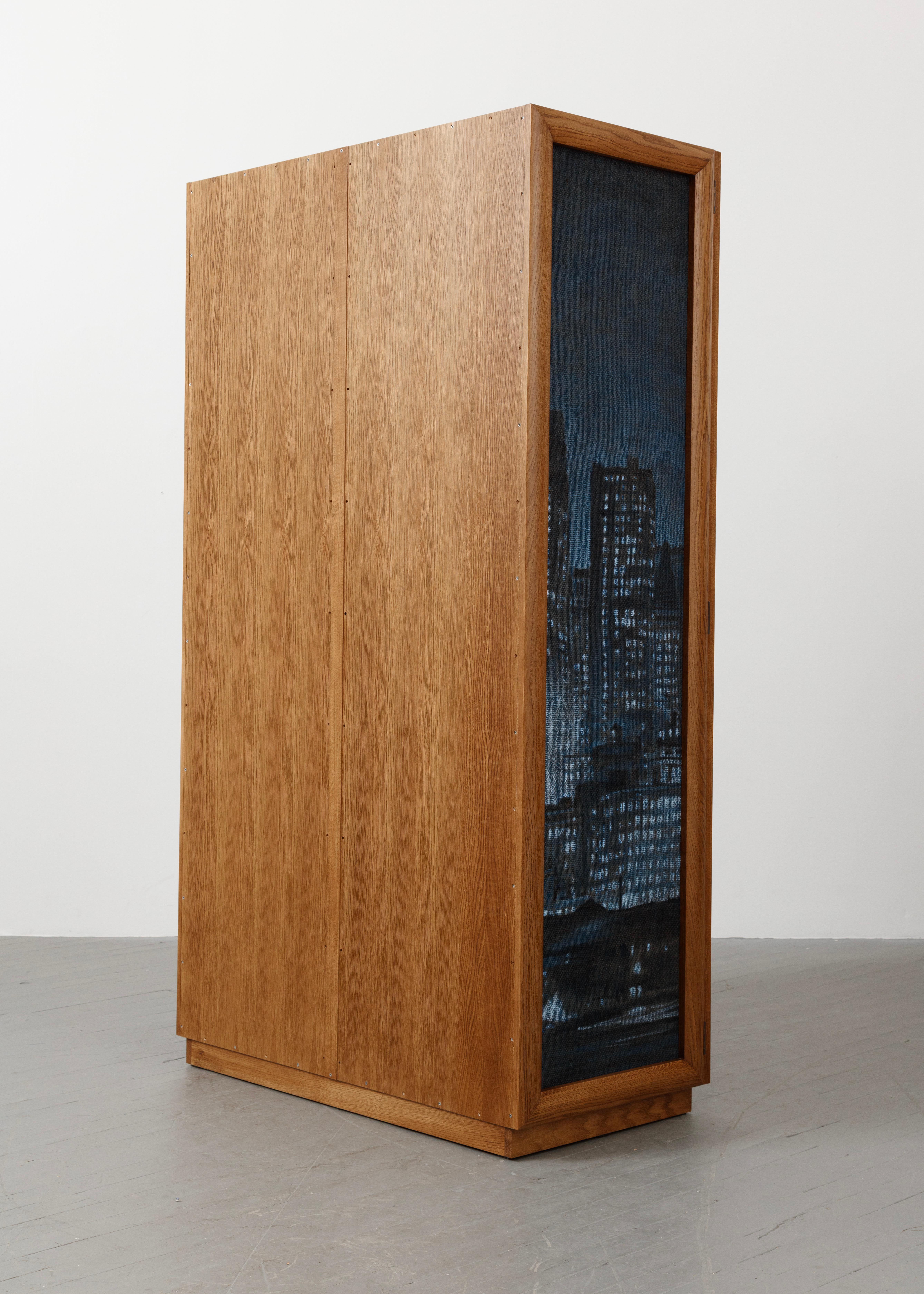 Burlap Wardrobe by Ashley Hicks For Sale