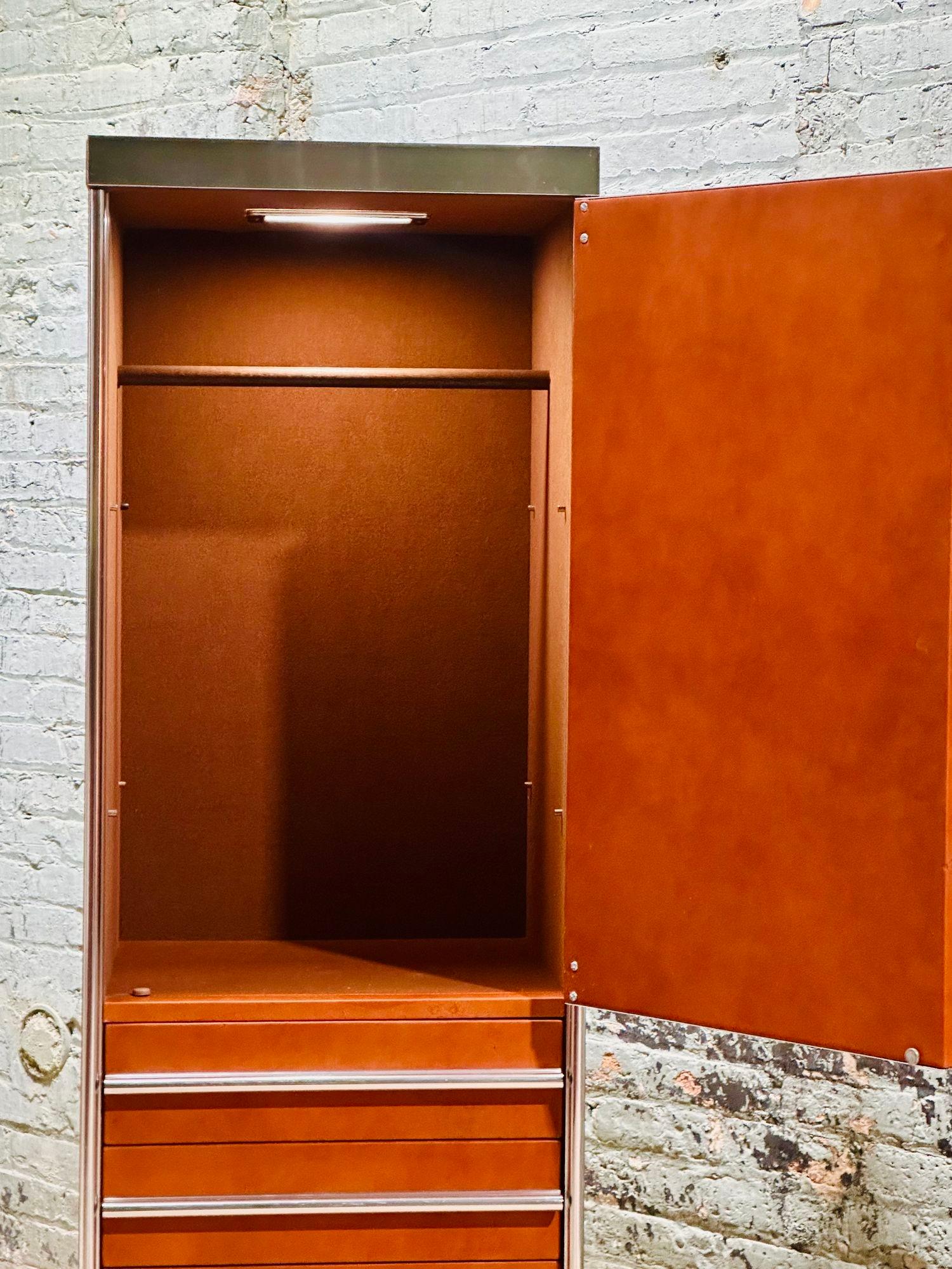 Late 20th Century Wardrobe Cabinet/Bar by Guido Faleschini for Mariani/Pace, Italy 1970 For Sale