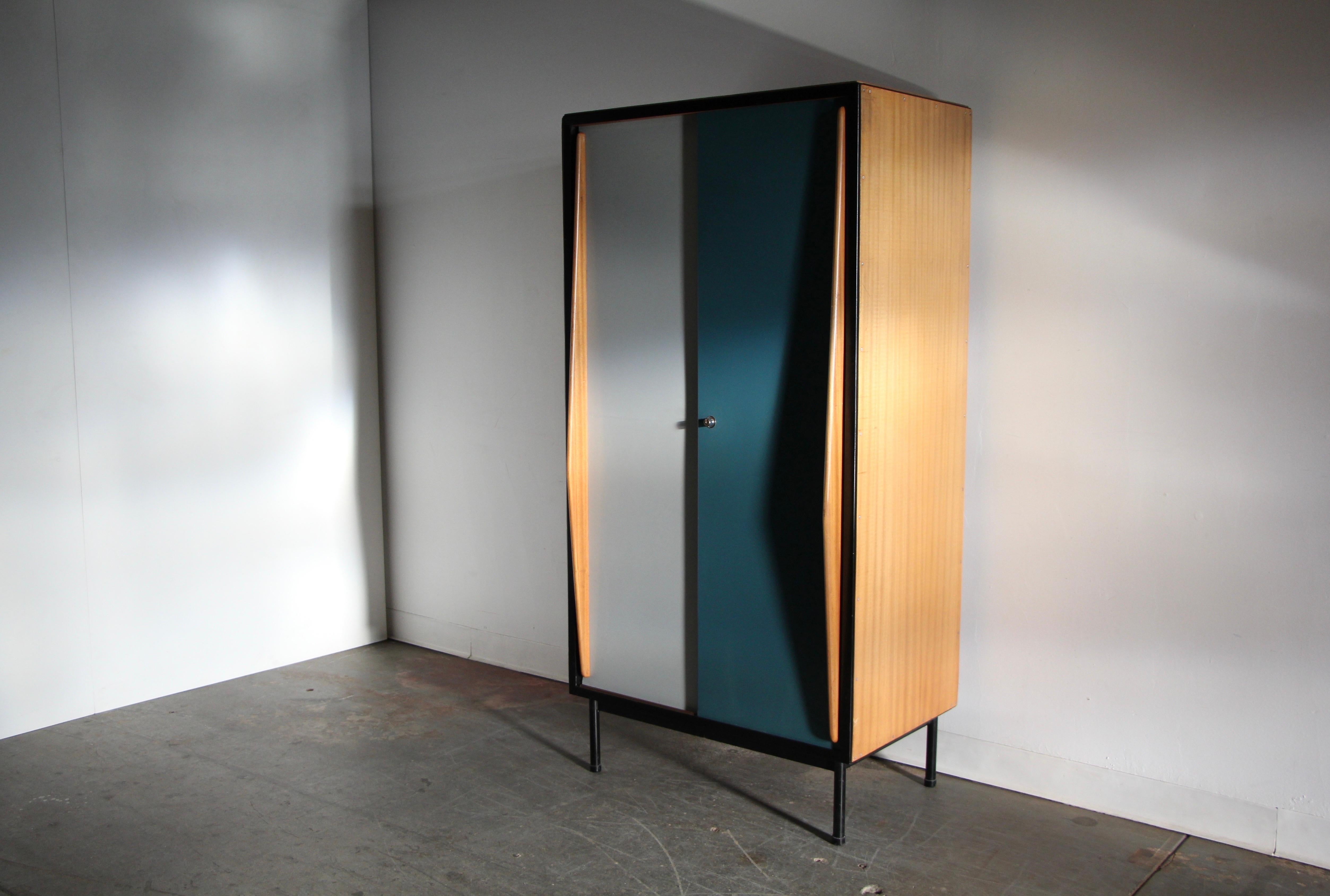 Mid-Century Modern Wardrobe Cabinet by Willy Van Der Meeren for Tubax