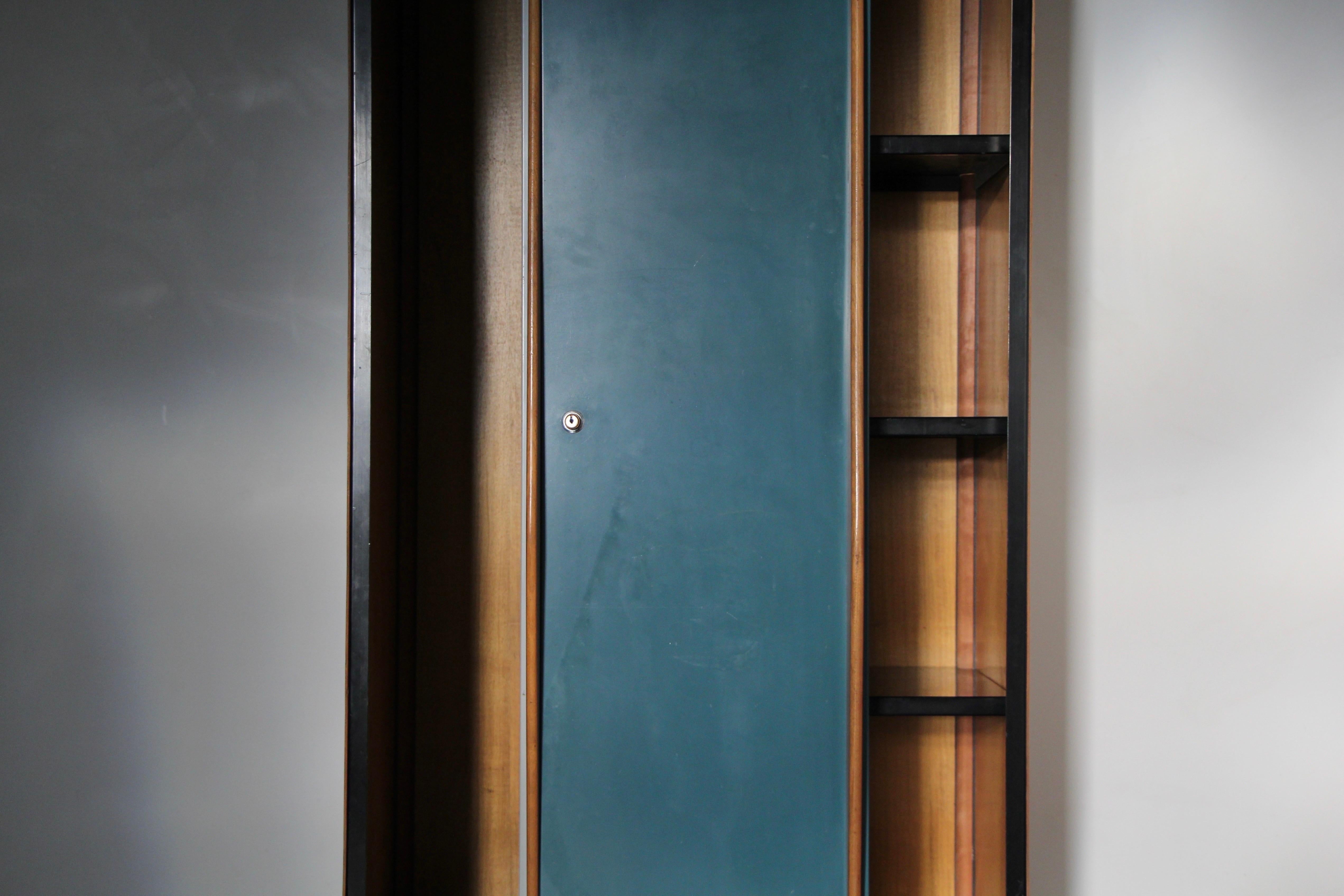 Steel Wardrobe Cabinet by Willy Van Der Meeren for Tubax
