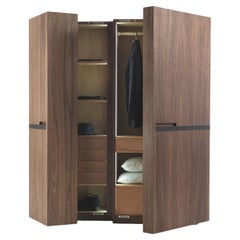 Wardrobe / Closet Riva 1920 Nuit Design Giuliano Cappelletti - Walnut