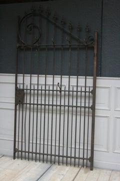 Wardrobe Coat Rack Made of Antique Wrought-Iron Gate