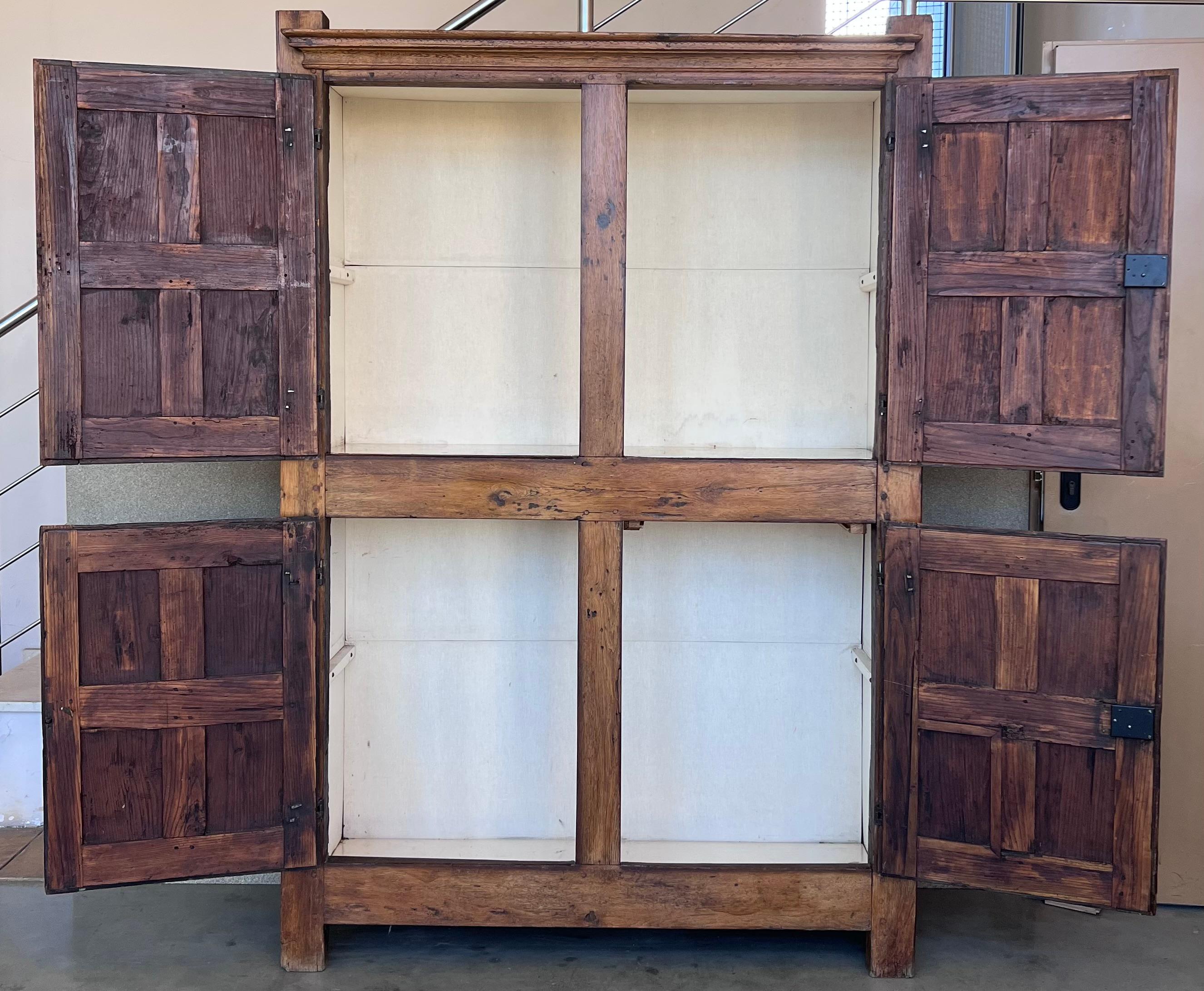 18th Century Wardrobe, Cupboard or Cabinet, Walnut, Castilian Influence, Spain Restored For Sale