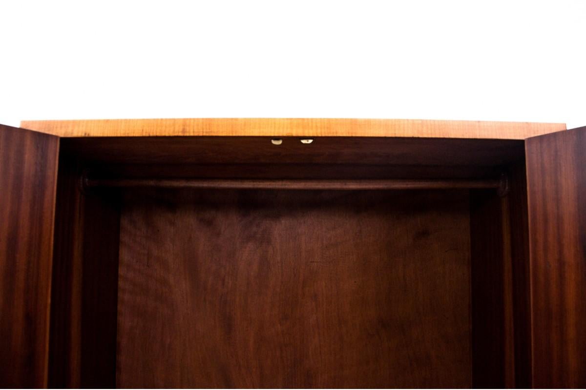 Mid-20th Century Wardrobe from Around 1950 in Art Deco Style, Poland, After Renovation