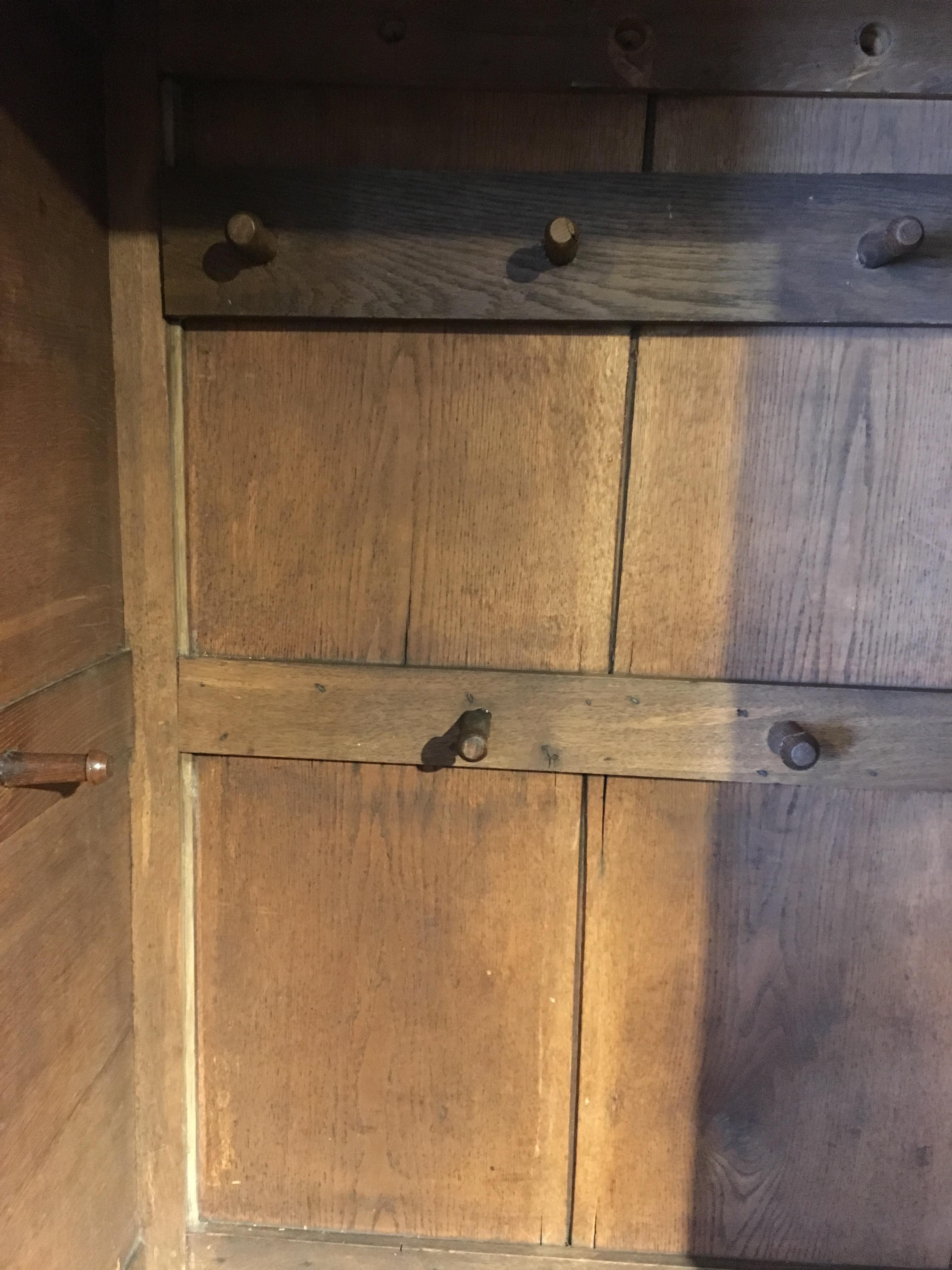 Wardrobe, Hall Cupboard 18th Century Oak 5