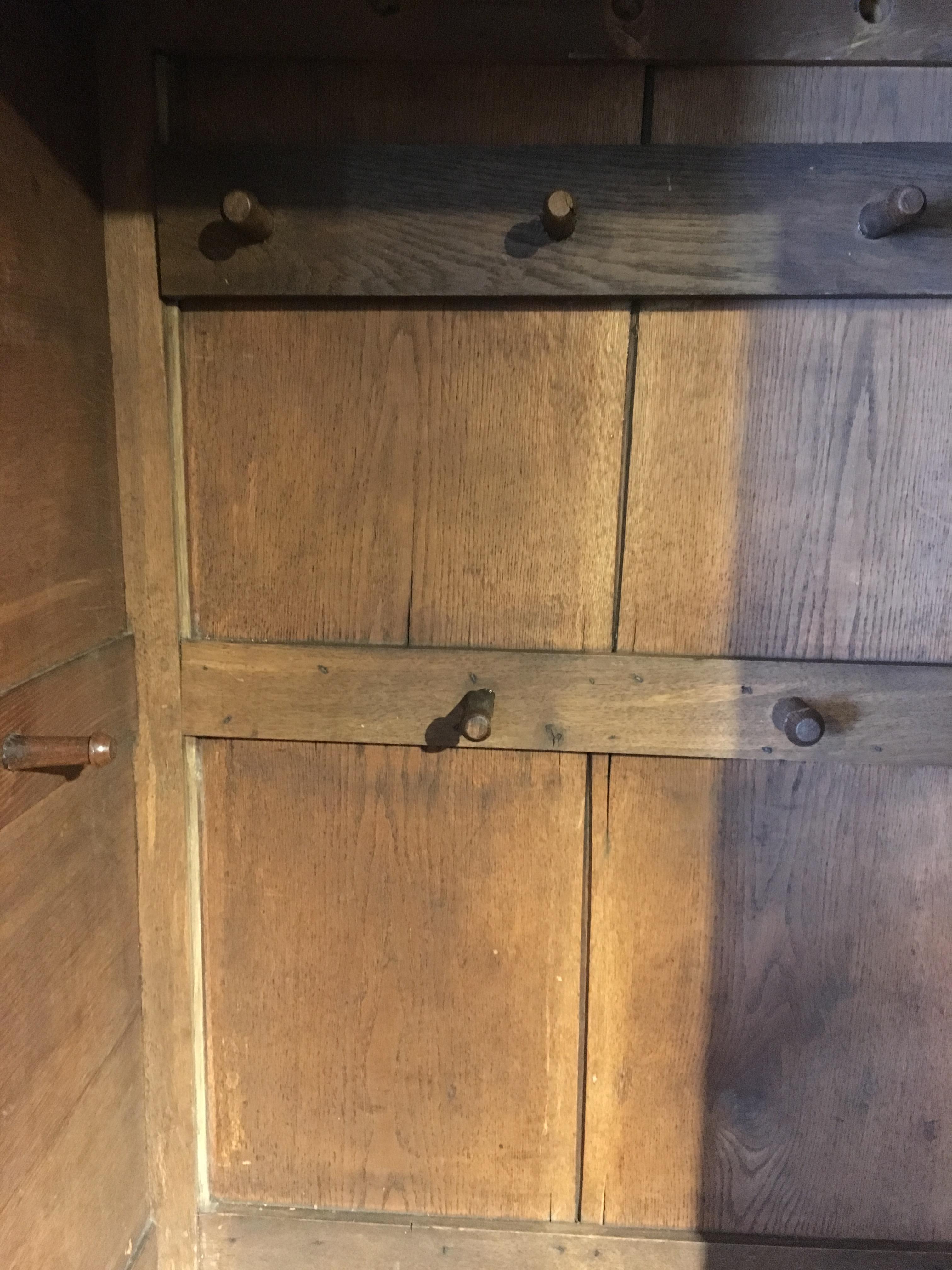 Wardrobe, Hall Cupboard 18th Century Oak 6