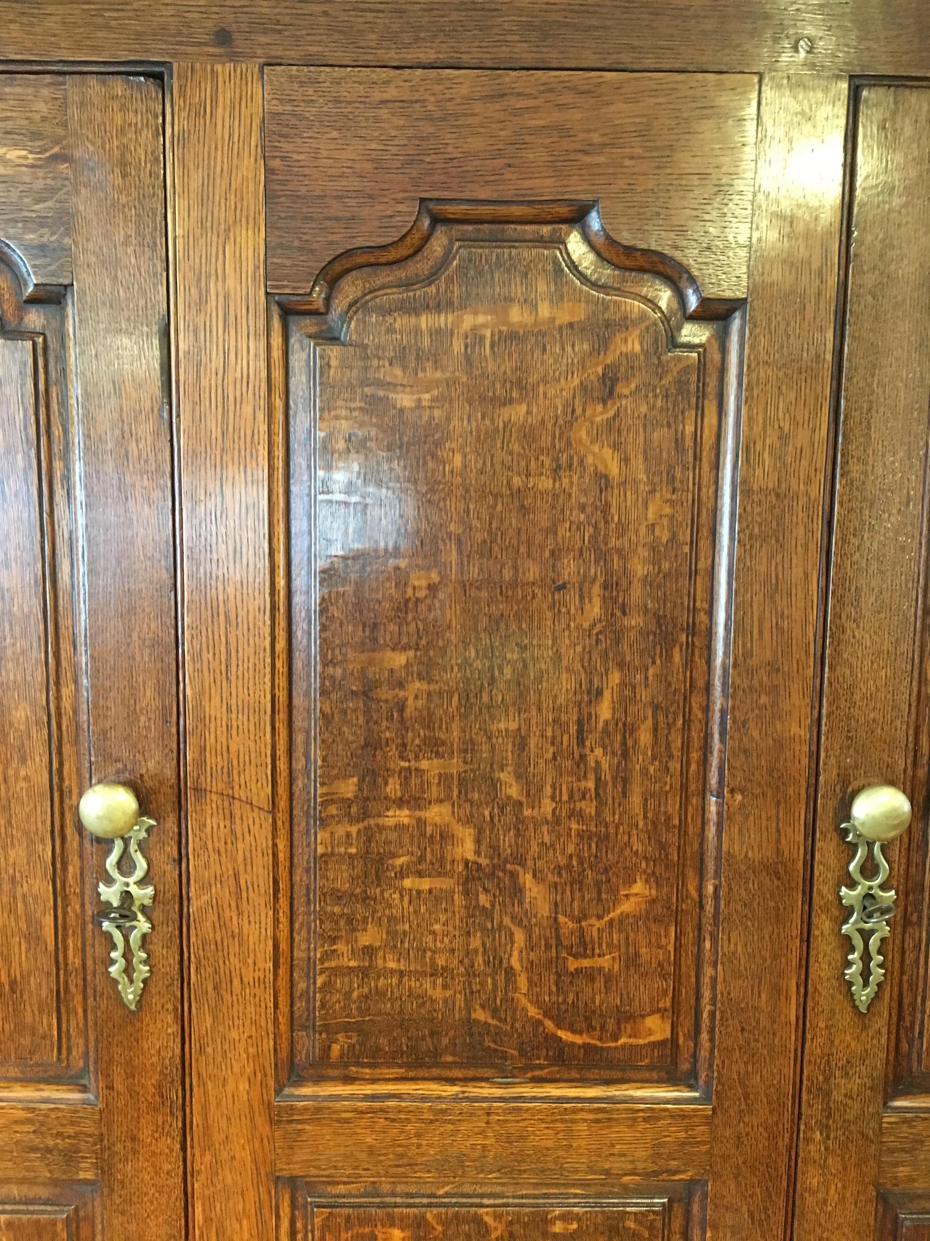 Wardrobe, Hall Cupboard 18th Century Oak 3