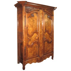 Used Wardrobe in Walnut Wood, 18th Century