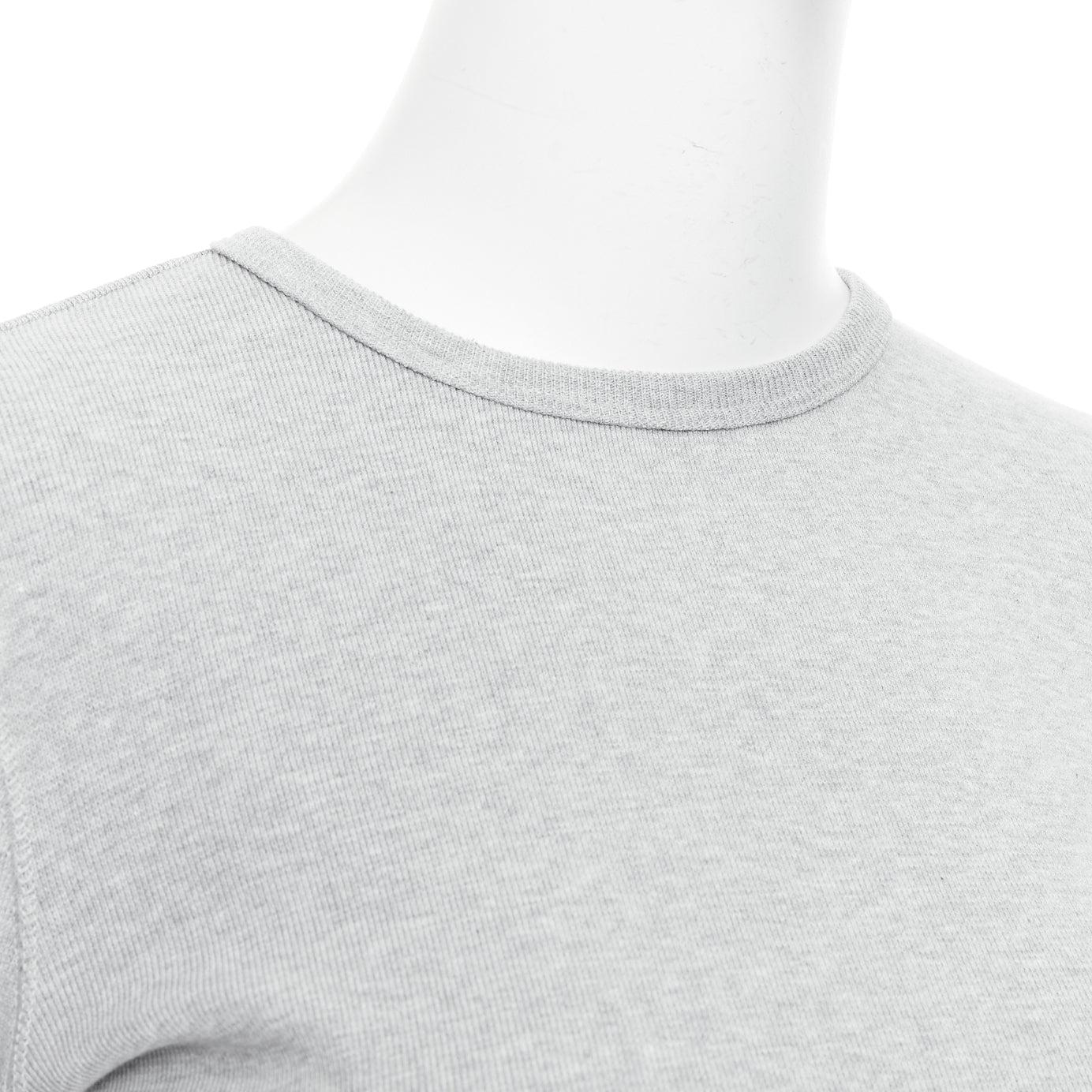 WARDROBE NYC grey cotton blend crew neck long sleeve ribbed top S
Reference: LNKO/A02532
Brand: Wardrobe NYC
Material: Cotton, Blend
Color: Grey
Pattern: Solid
Closure: Pullover
Made in: Portugal

CONDITION:
Condition: Excellent, this item was