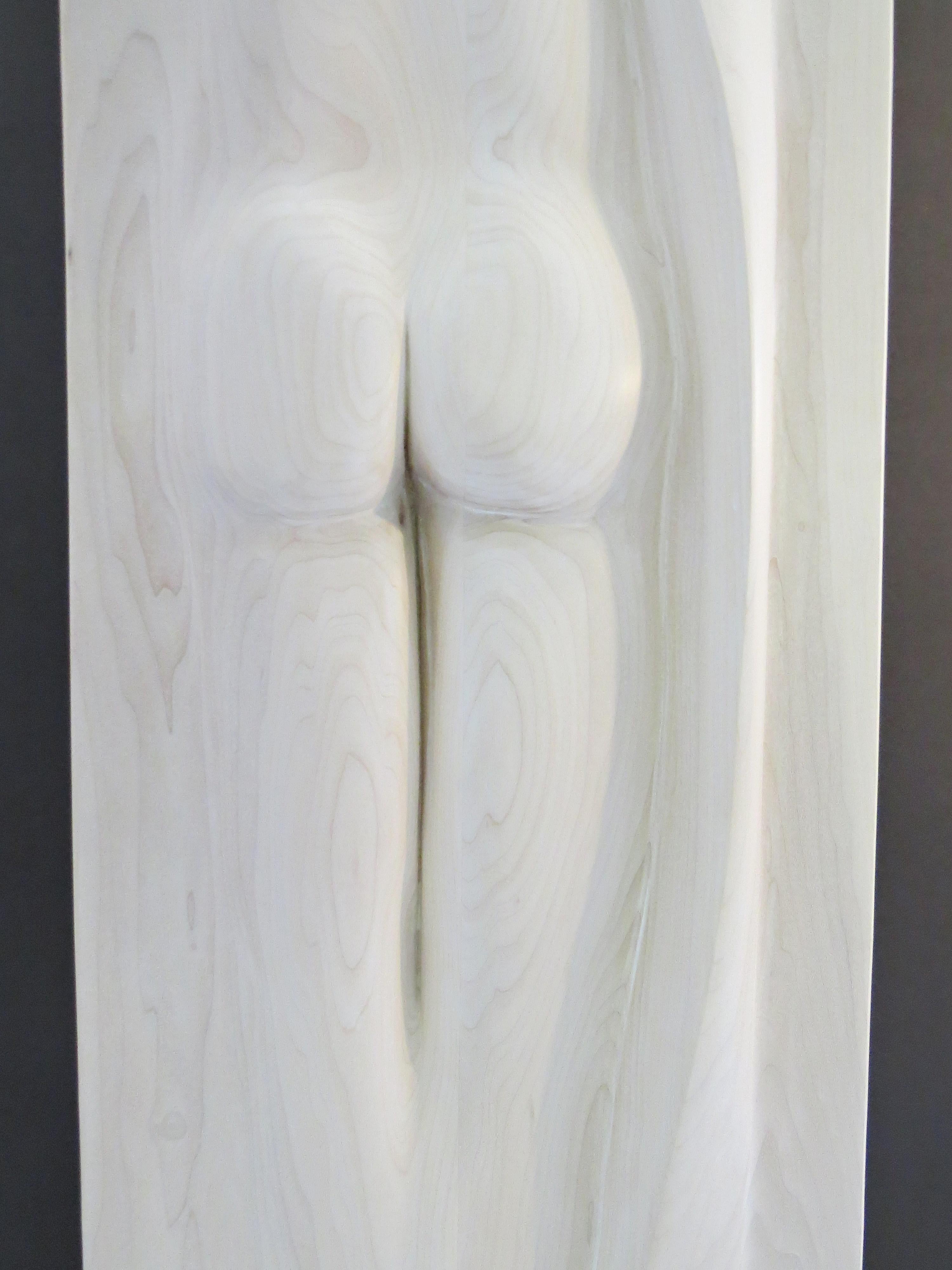 Carved Coat Rack, Solid Wood, Sensual Act, one-of-a-kind, Handcrafted in Germany