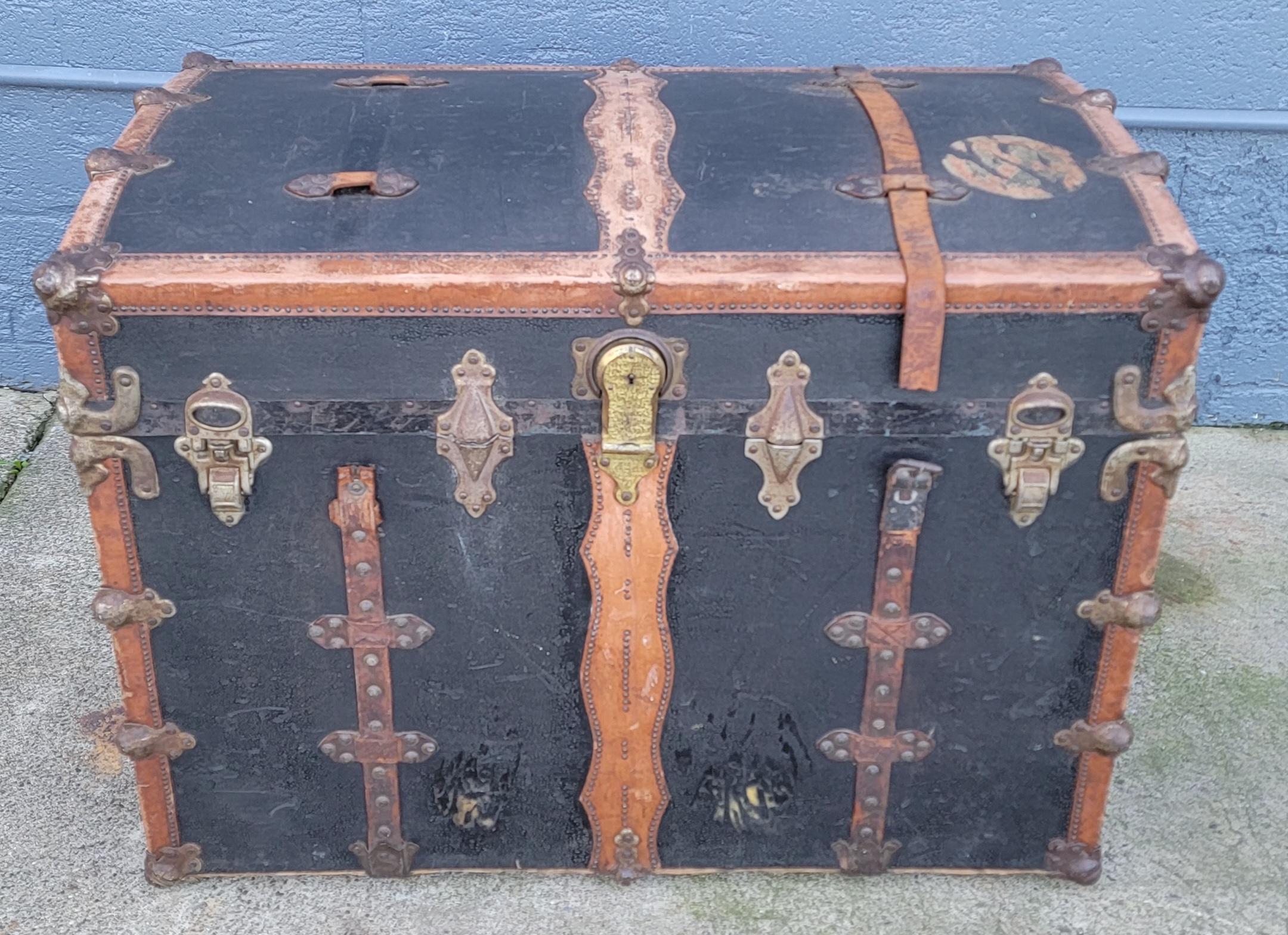 antique steamer trunk value