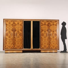 Wardrobe Walnut, Italy, 1930s-1940s