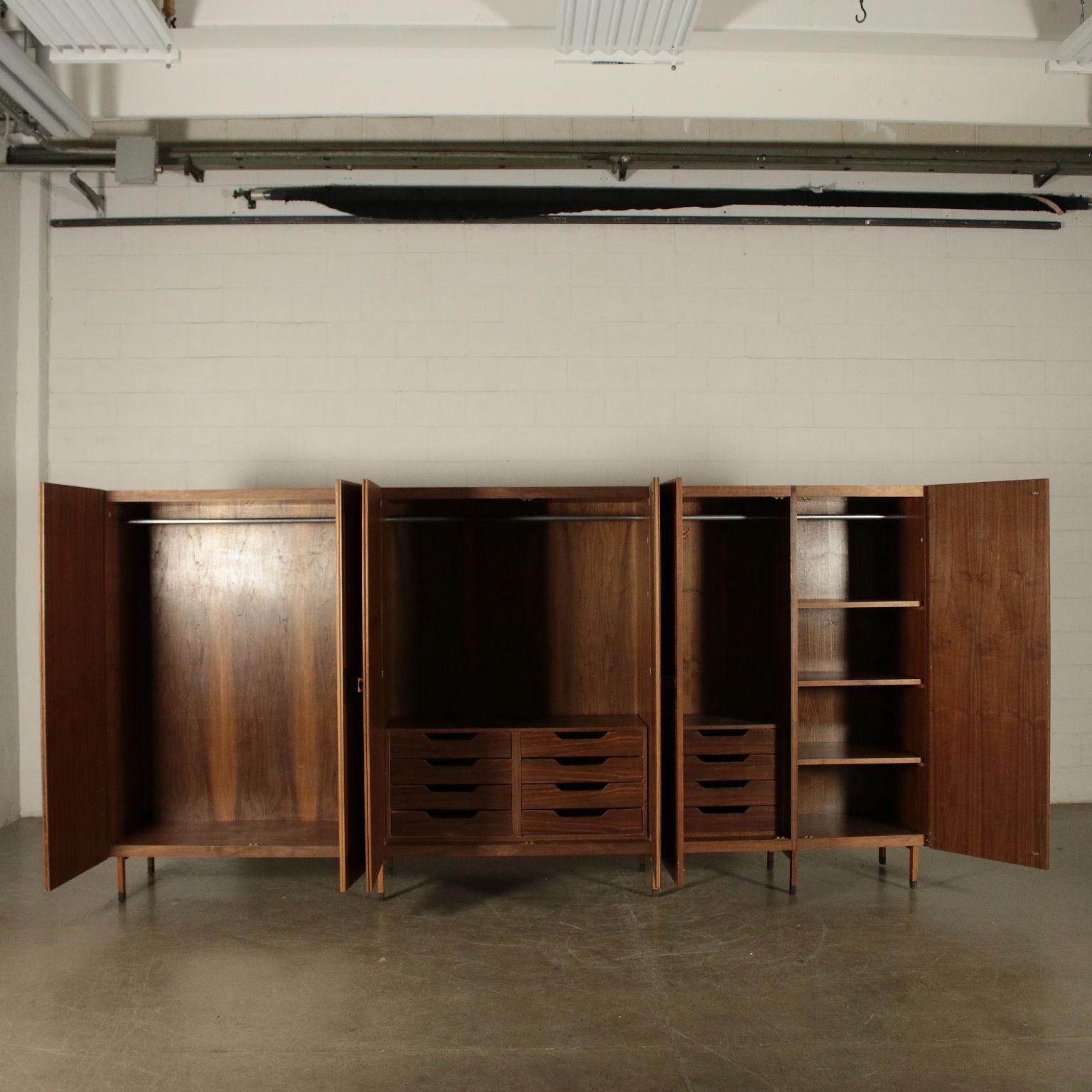 walnut veneer wardrobe