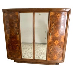 Wardrobe with Bronze Handles, 1940s