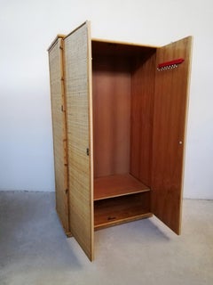 Wardrobe with Two Doors in Bamboo and Rattan from Dal Vera
